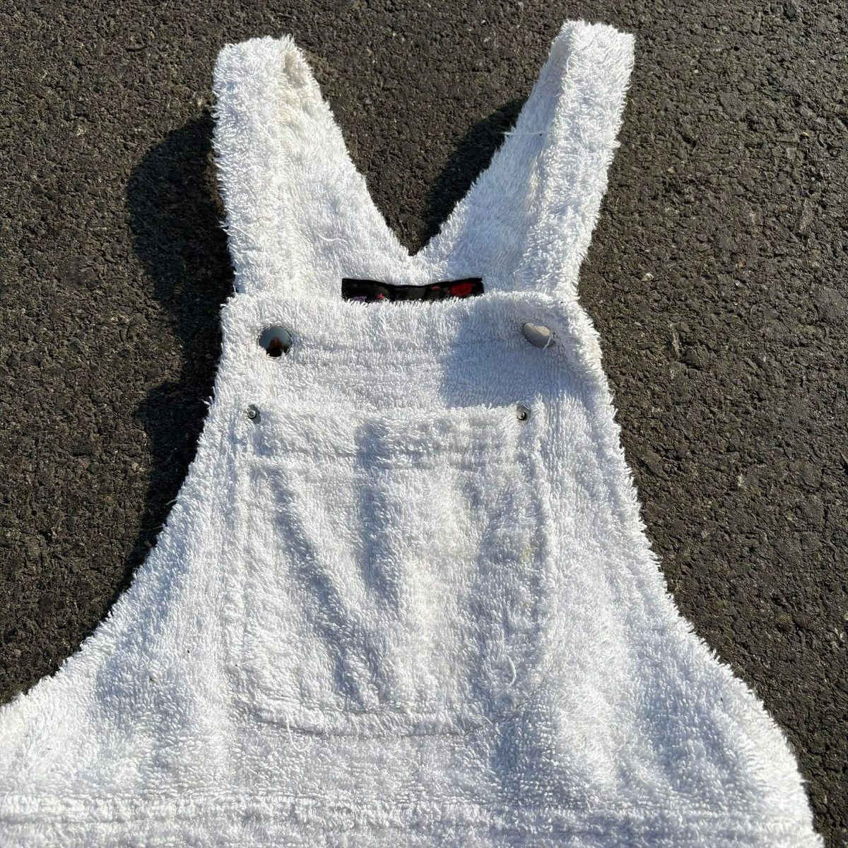 Tripp NYC TRIPP NYC White Terry Cloth Overall Dress Size M / US 6-8 / IT 42-44 - 3 Thumbnail