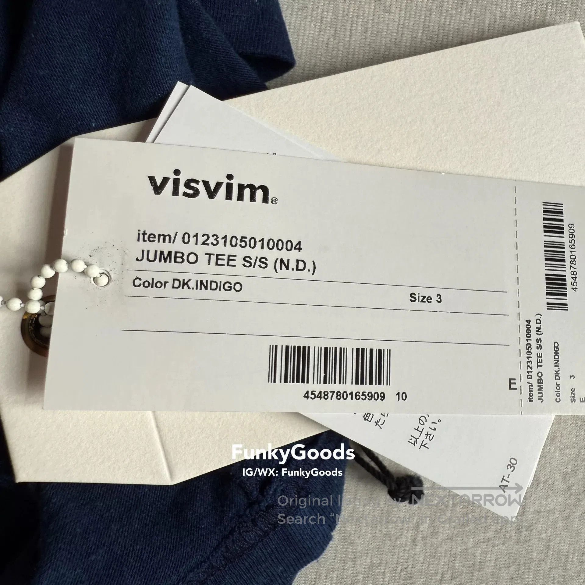 Visvim Visvim 22AW Jumbo S/S Tee. Size US L / EU 52-54 / 3 - 5 Thumbnail