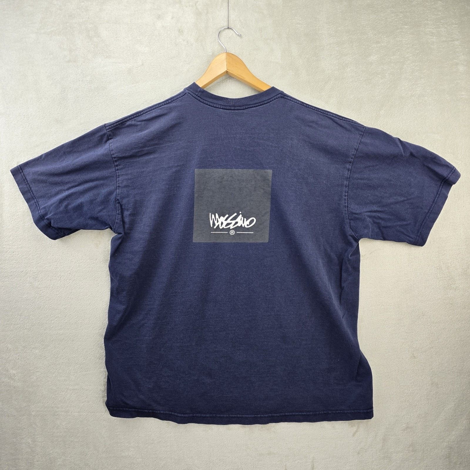 Mossimo Vintage Mossimo Box Logo Shirt XL Navy Blue Surf Skater 90s Size US XL / EU 56 / 4 - 6 Thumbnail