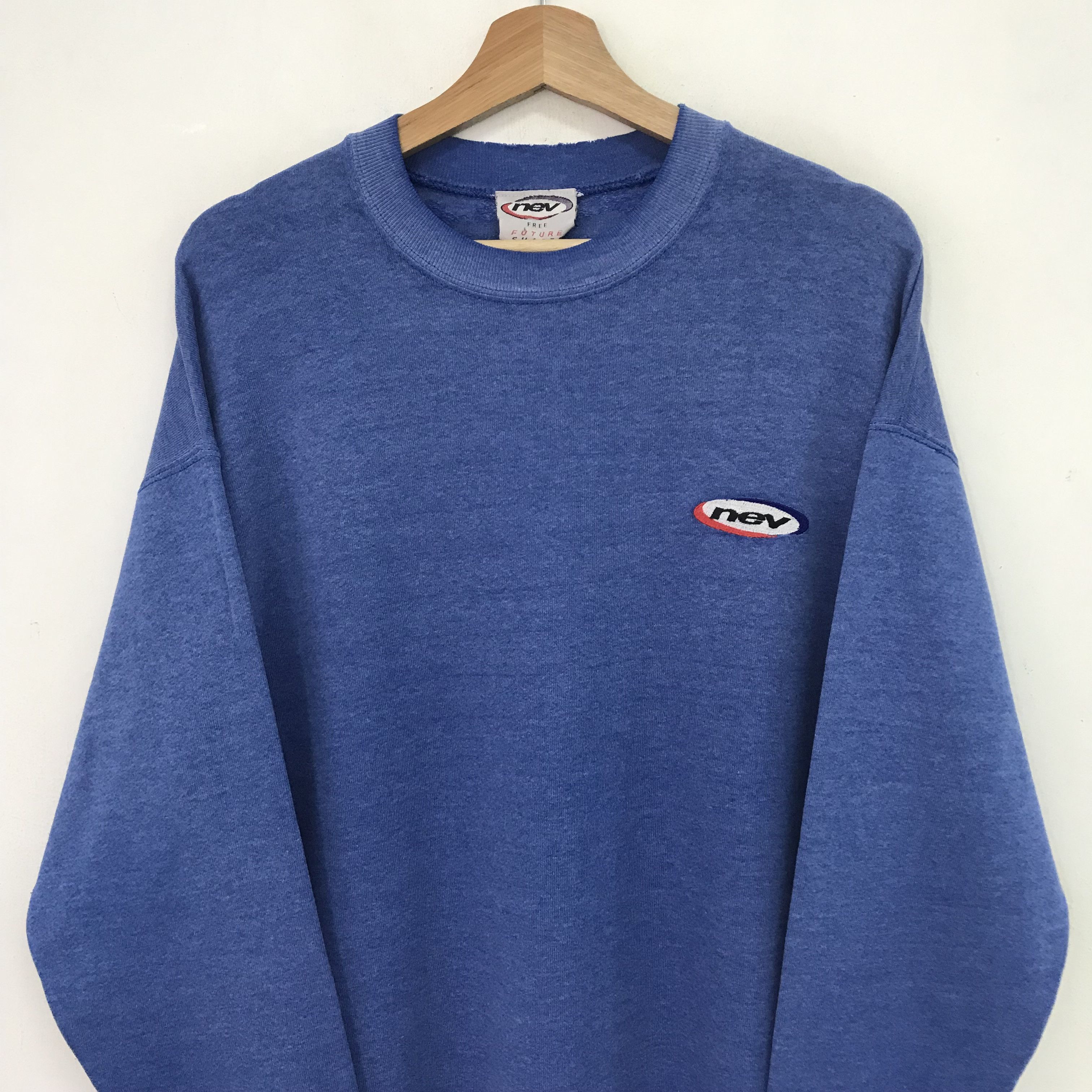 Vintage vintage blue sweatshirt -578 Size US L / EU 52-54 / 3 - 3 Thumbnail