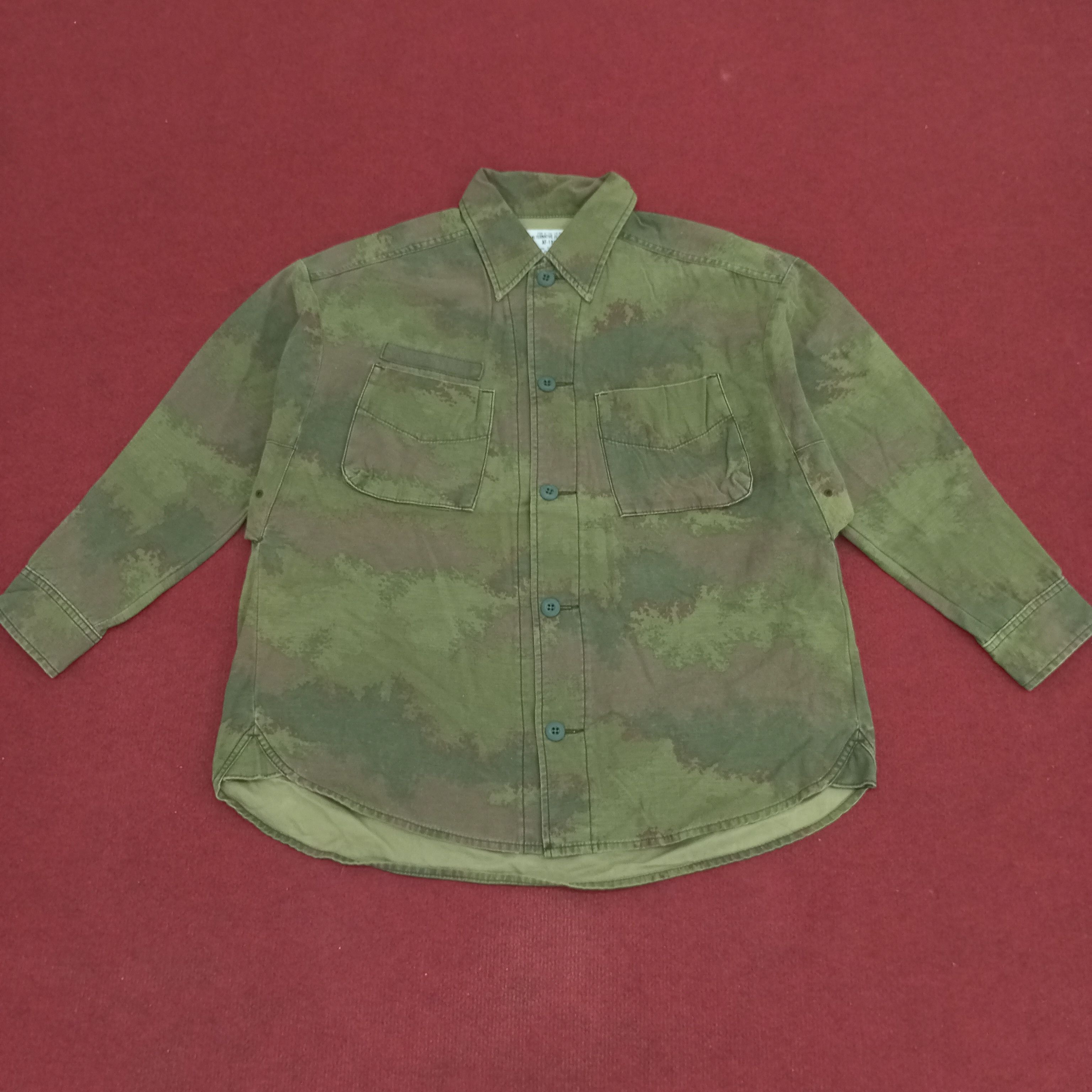 Japanese Brand × Vintage RNA Inc Japanese Brand Style Camo Double Pocket Shirt Size US XL / EU 56 / 4 - 1 Thumbnail