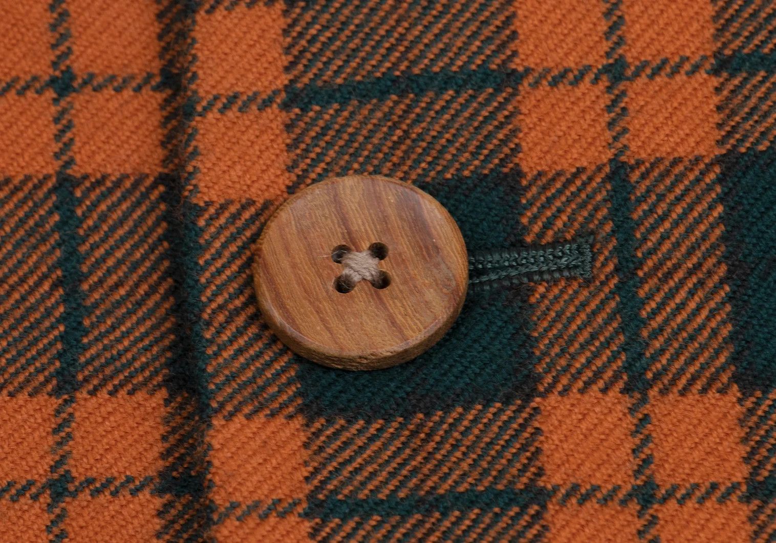 Yohji Yamamoto Yohji Yamamoto Wood Button Check Jacket Size US M / EU 48-50 / 2 - 9 Thumbnail