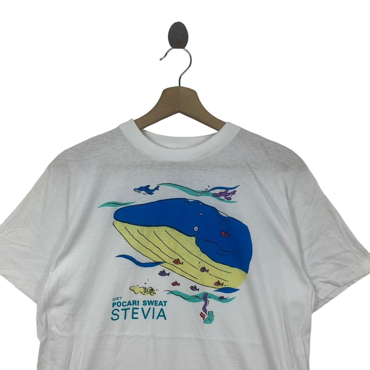Vintage Vintage 80’ POCARI SWEAT STEVIA DIET Japan Ads Tee Shirt Size US L / EU 52-54 / 3 - 2 Thumbnail