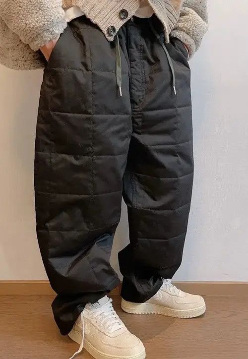 Japanese Brand Hadate x Genji Outdoor retro fashion loose quilted pants Size US 34 / EU 50 - 2 Thumbnail