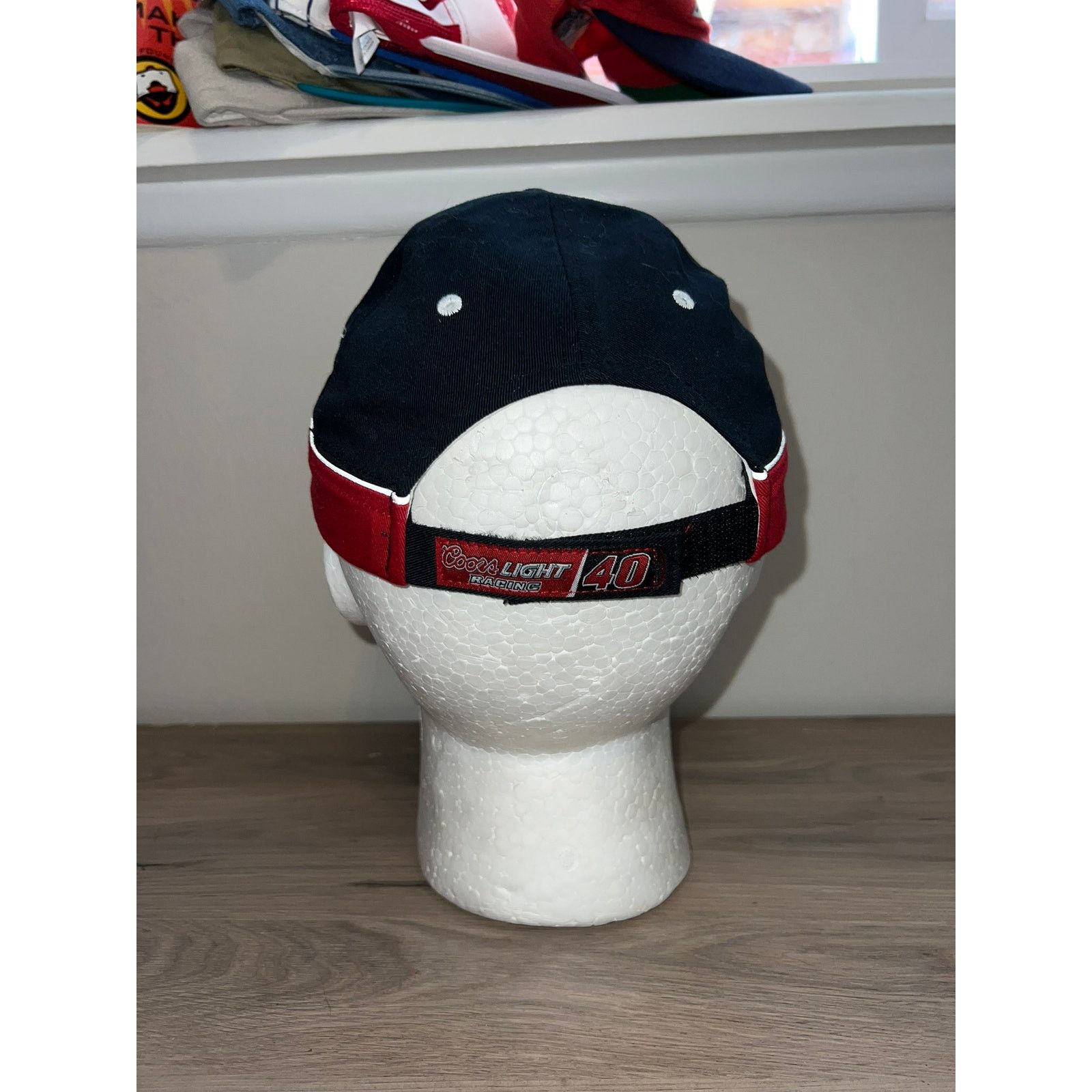 NASCAR Vintage Nascar Coors Light #40 Racing Black Hat Headwear VTG Size ONE SIZE - 5 Thumbnail