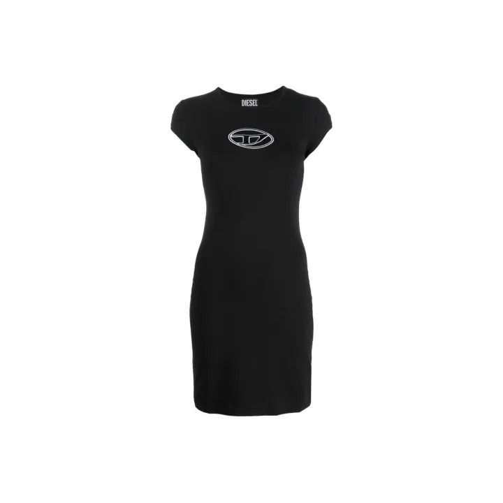 Diesel FW22 Oval-D Logo Short Sleeve Dress 0079