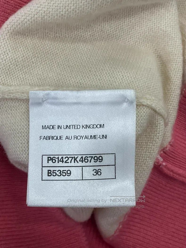 Chanel Chanel Beach Series Pink Beige Letter Cashmere Knitted Car Size XS / US 0-2 / IT 36-38 - 5 Thumbnail