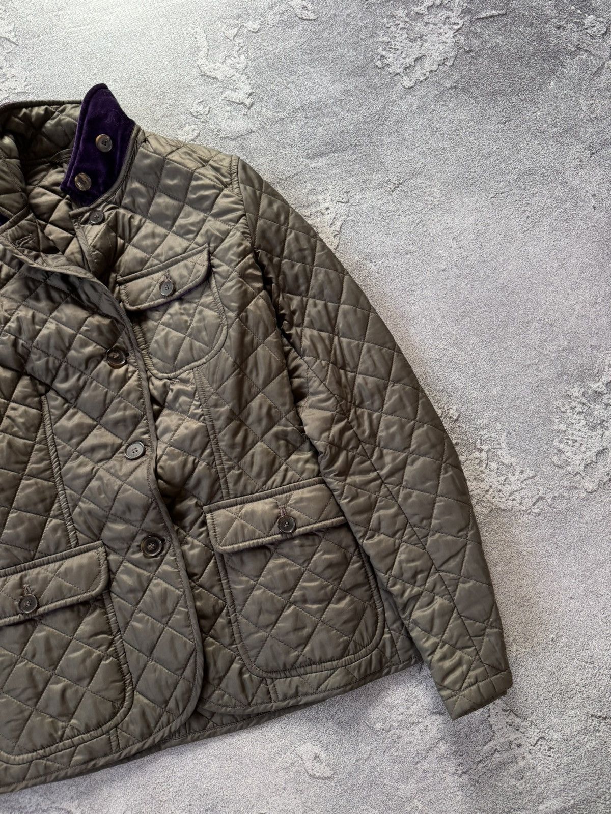 Designer Waterville 42 Italy quilted field jacket coat bomber Size M / US 6-8 / IT 42-44 - 3 Thumbnail