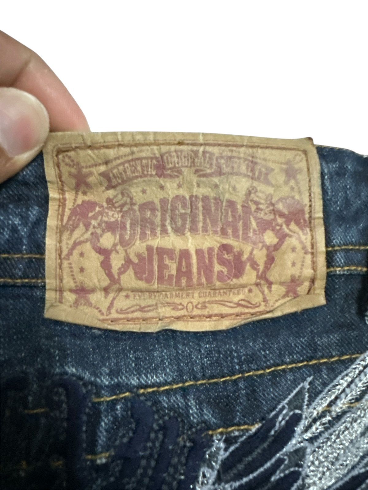 GOA 2000s Distressed Flare Jeans Clawmark Y2K Lgb Jnco Style Size US 33 - 4 Thumbnail