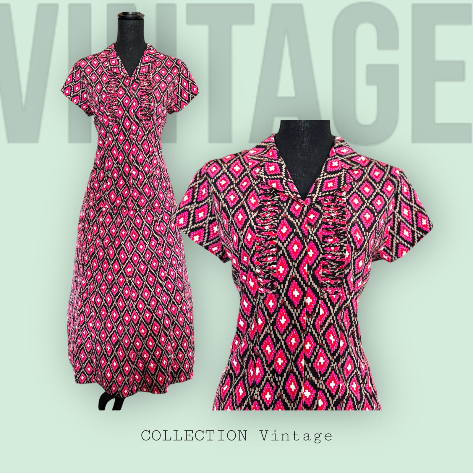Vintage Vintage Dress Secretary Two Piece Sag Harbor 50's 60's style Size M / US 6-8 / IT 42-44 - 1 Thumbnail