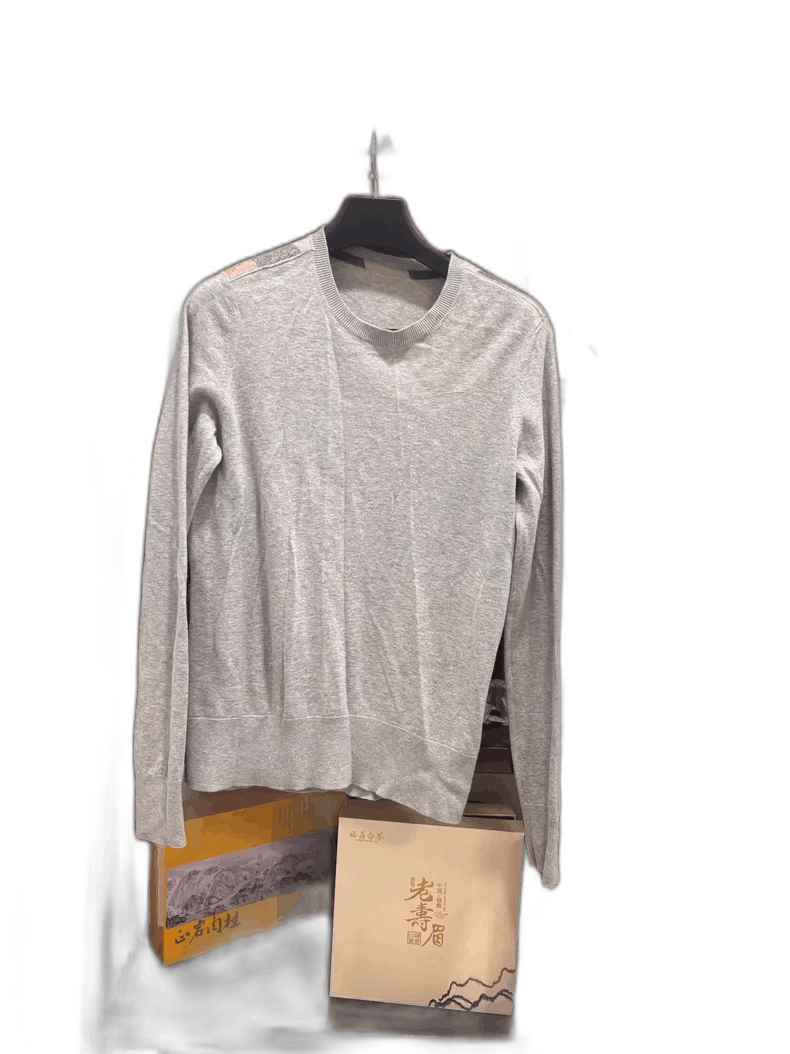 Burberry Burberry Cashmere Sweater Light Grey Color Size US M / EU 48-50 / 2 - 1 Thumbnail