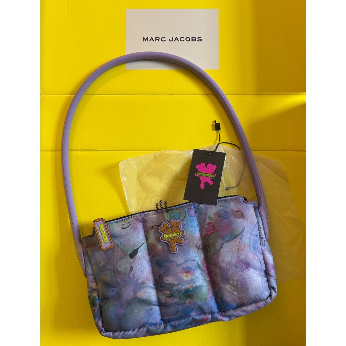 Heaven by Marc Jacobs MARC JACOBS PURPLE ALL OVER PRINT BAG CLAIRE BARROW ARTWORK Size ONE SIZE - 8 Thumbnail