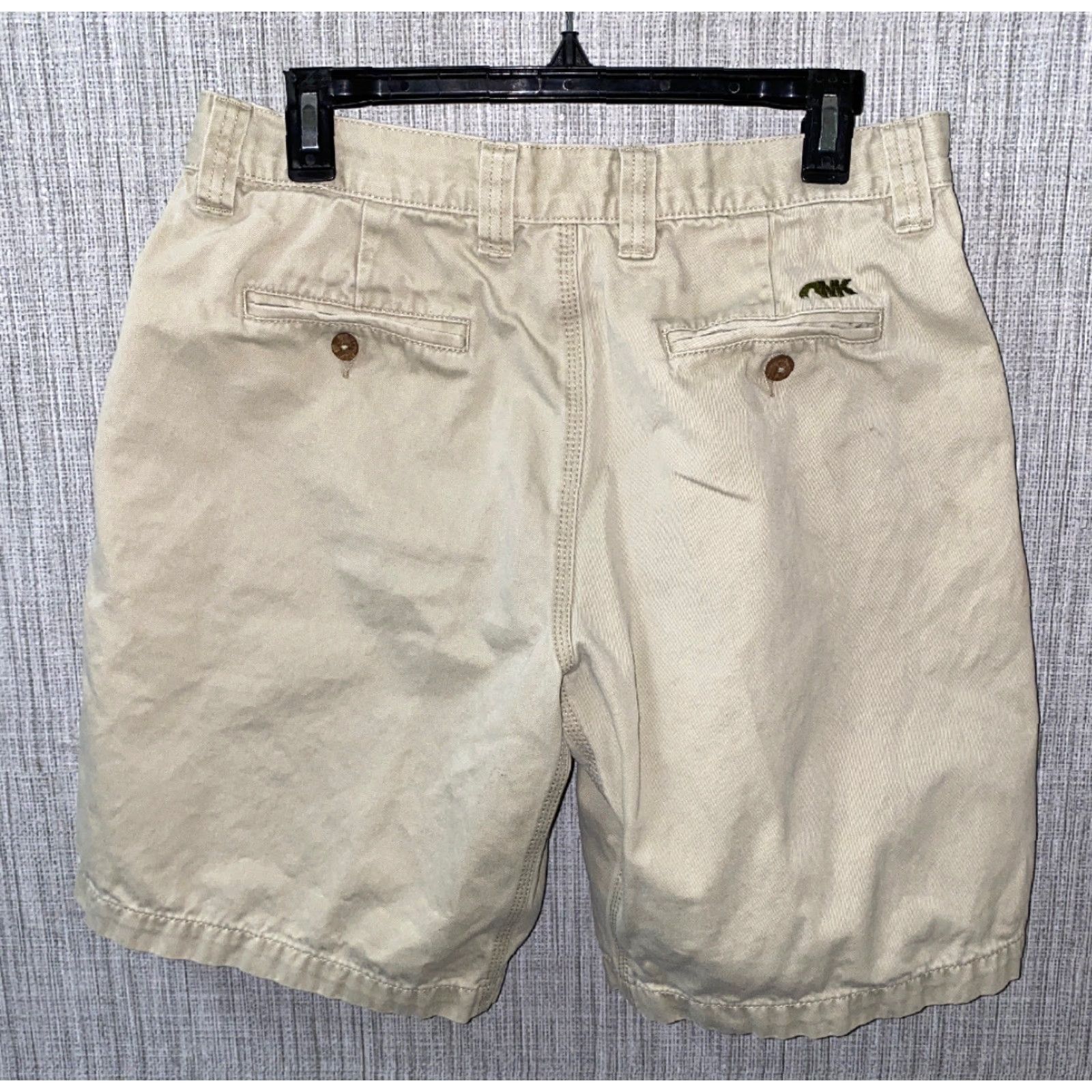 Mountain Khakis MK Mens Beige Cotton Casual Shorts Size 32 X 10 Regular Flat Front Button Front Casual Mens 32 Beige Cotton Shorts VK Size US 32 / EU 48 - 4 Thumbnail
