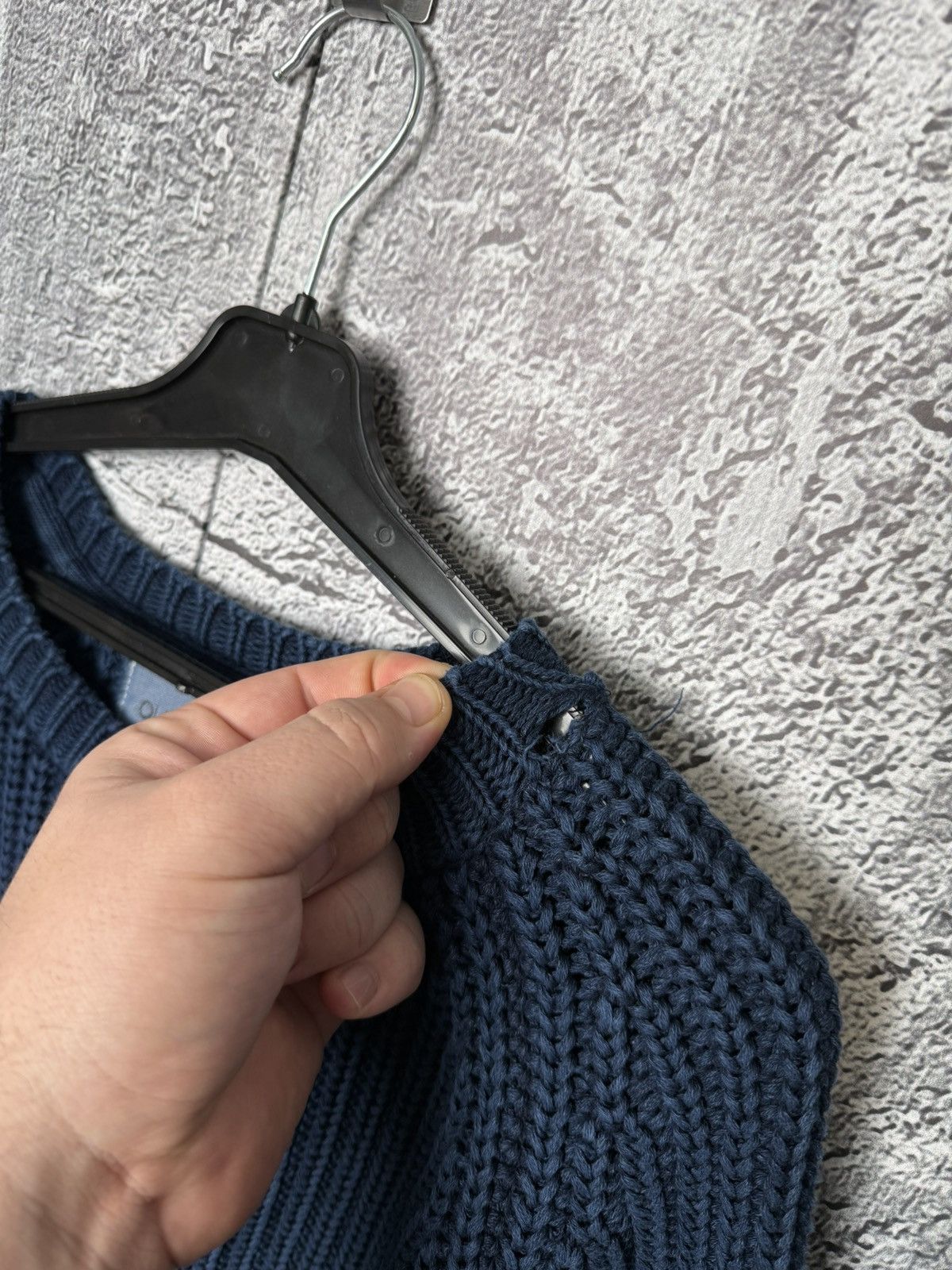 Our Legacy Our Legacy AW 15 Indigo Dyed Men Knitted Heavyweight Sweater Size US M / EU 48-50 / 2 - 10 Thumbnail