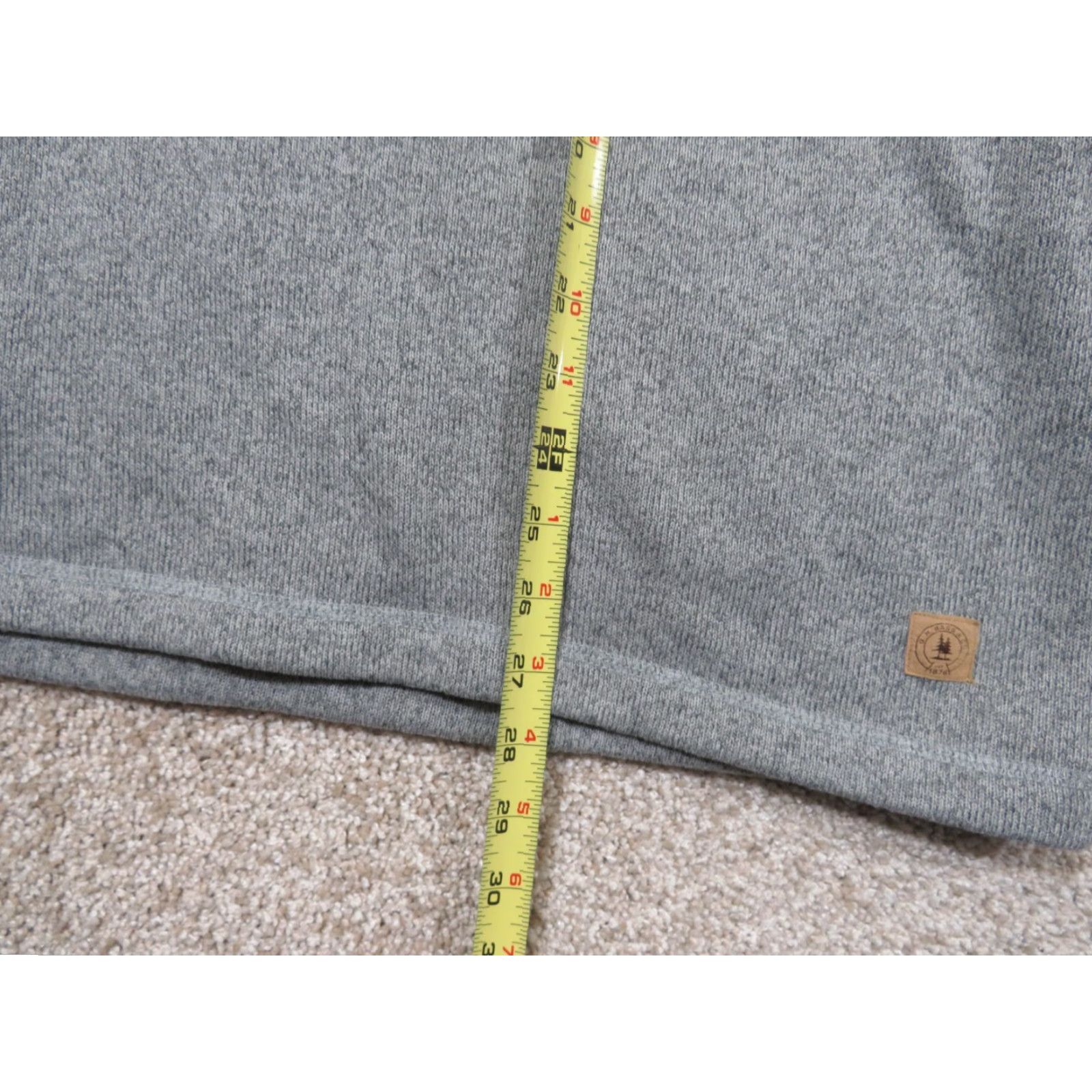 Vintage G.H. Bass & Co Sweater Mens XL Gray Knit 1/4 Button Pullover Outdoor Hiking Ski Mock Neck Zip Size US XL / EU 56 / 4 - 6 Thumbnail
