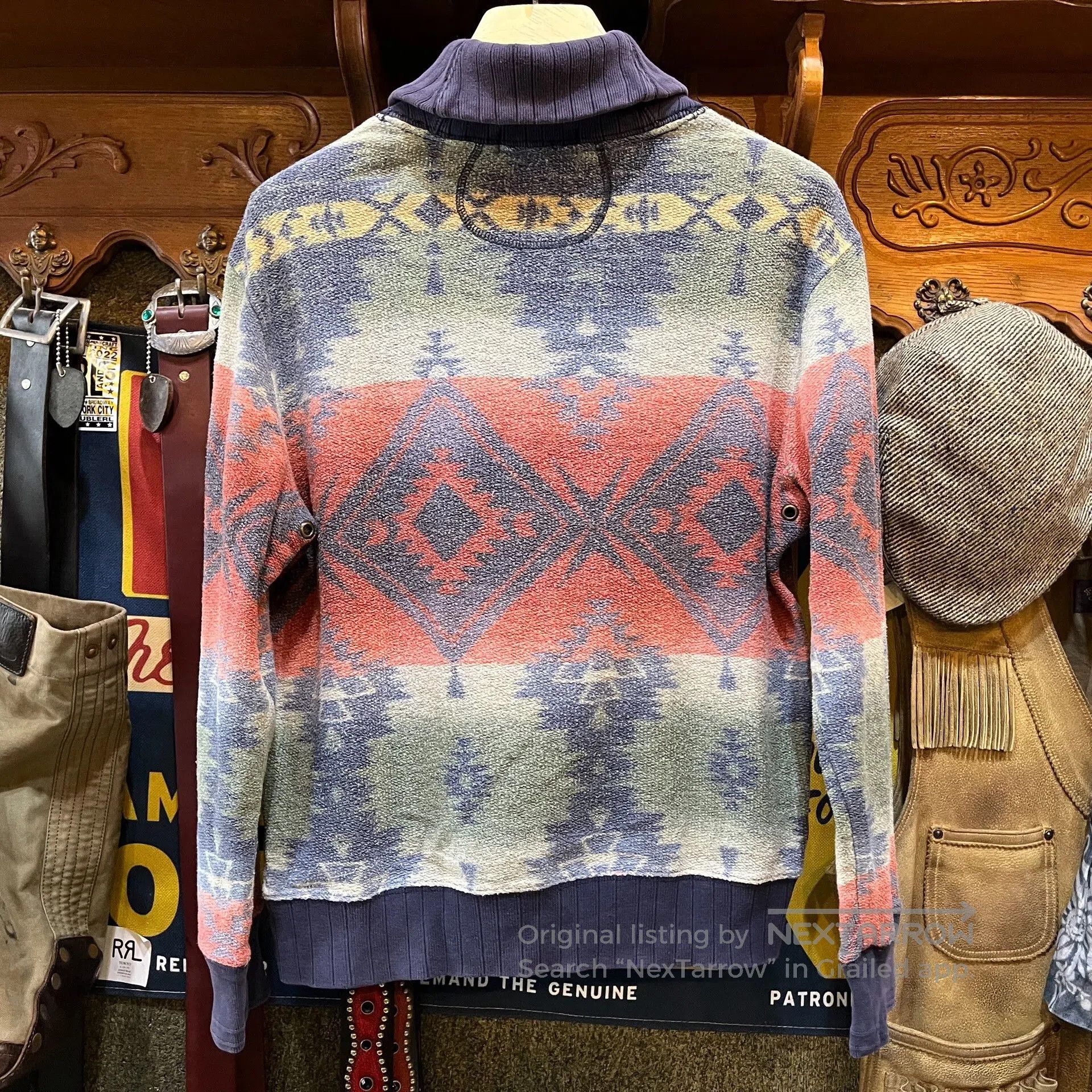 RRL Ralph Lauren Double RL Ralph Lauren Western Sweatshirt. Size US L / EU 52-54 / 3 - 2 Thumbnail