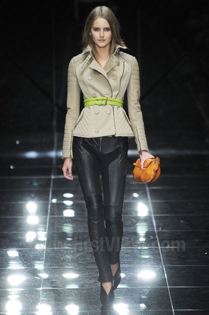 Burberry Prorsum S/S 2011 RUNWAY QUILTED LEATHER JACKET Size M / US 6-8 / IT 42-44 - 3 Thumbnail