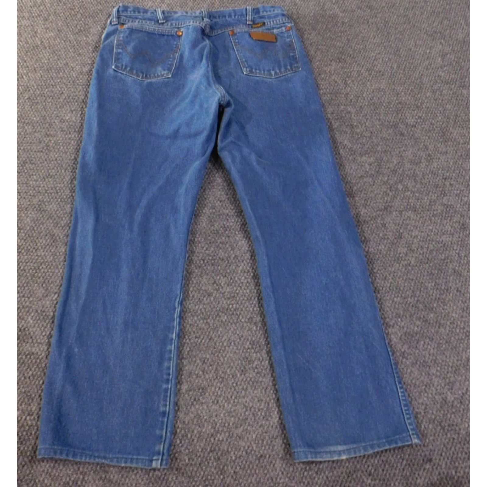 Wrangler Wrangler Jeans Mens Regular 32x29 Denim Straight 13MWZ Cowboy Light Blue Cotton Denim Zipper Pockets Size US 32 / EU 48 - 5 Thumbnail