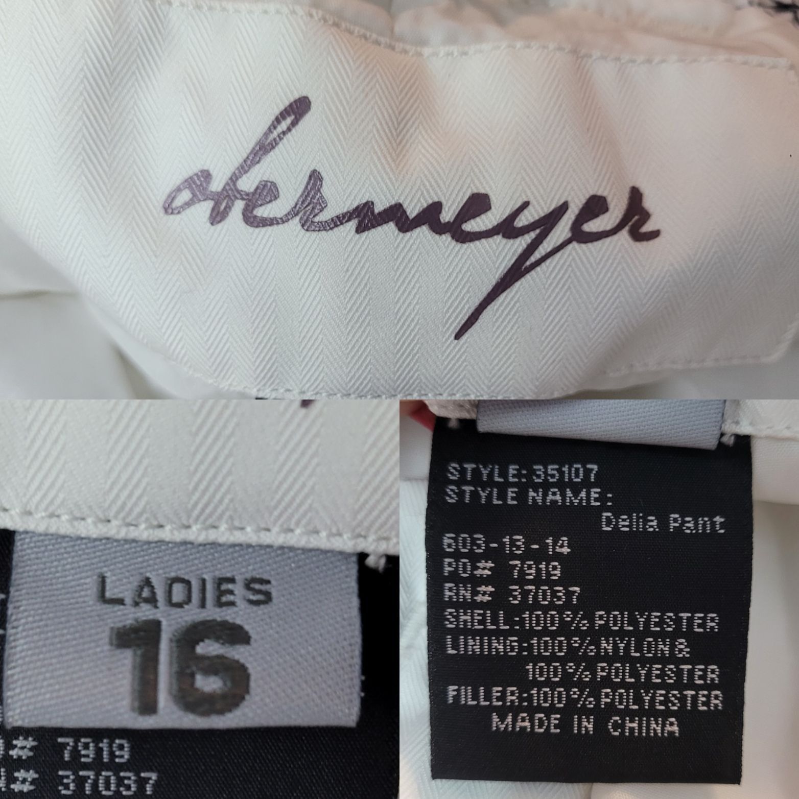 Obermeyer Obermeyer Ladies16 White Delia Snow Pants Snowboarding Winte Size 38" / US 16 / IT 52 - 3 Thumbnail