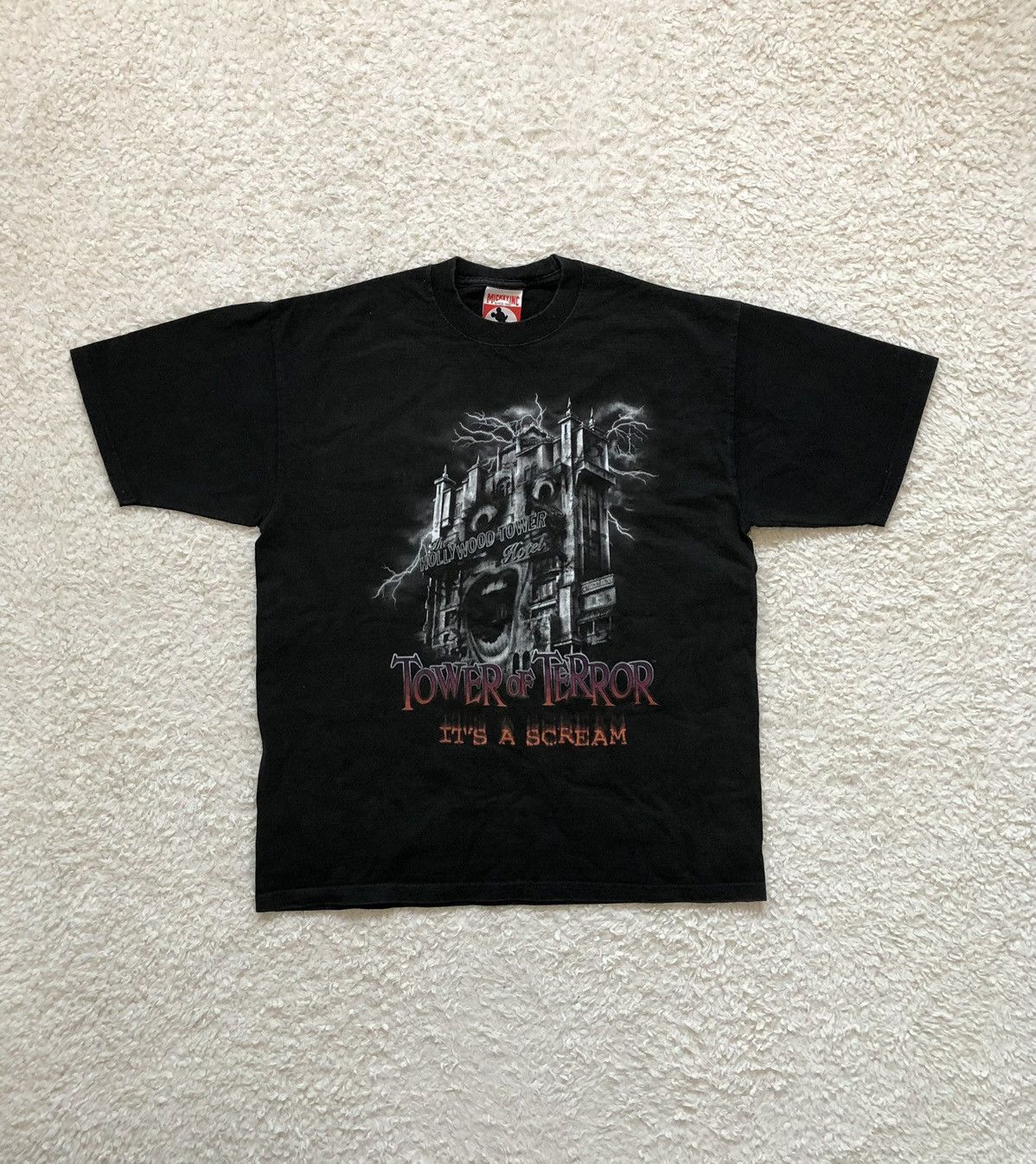 Disney Tshirt Tower Of Terror Hollywood Disney World Vintage 90’s Size US M / EU 48-50 / 2 - 2 Thumbnail