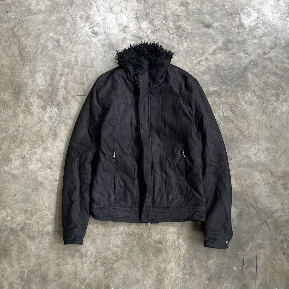 Japanese Brand Paranoid 14th Addiction Style Fur Faux Zip Jacket Size US M / EU 48-50 / 2 - 1 Thumbnail