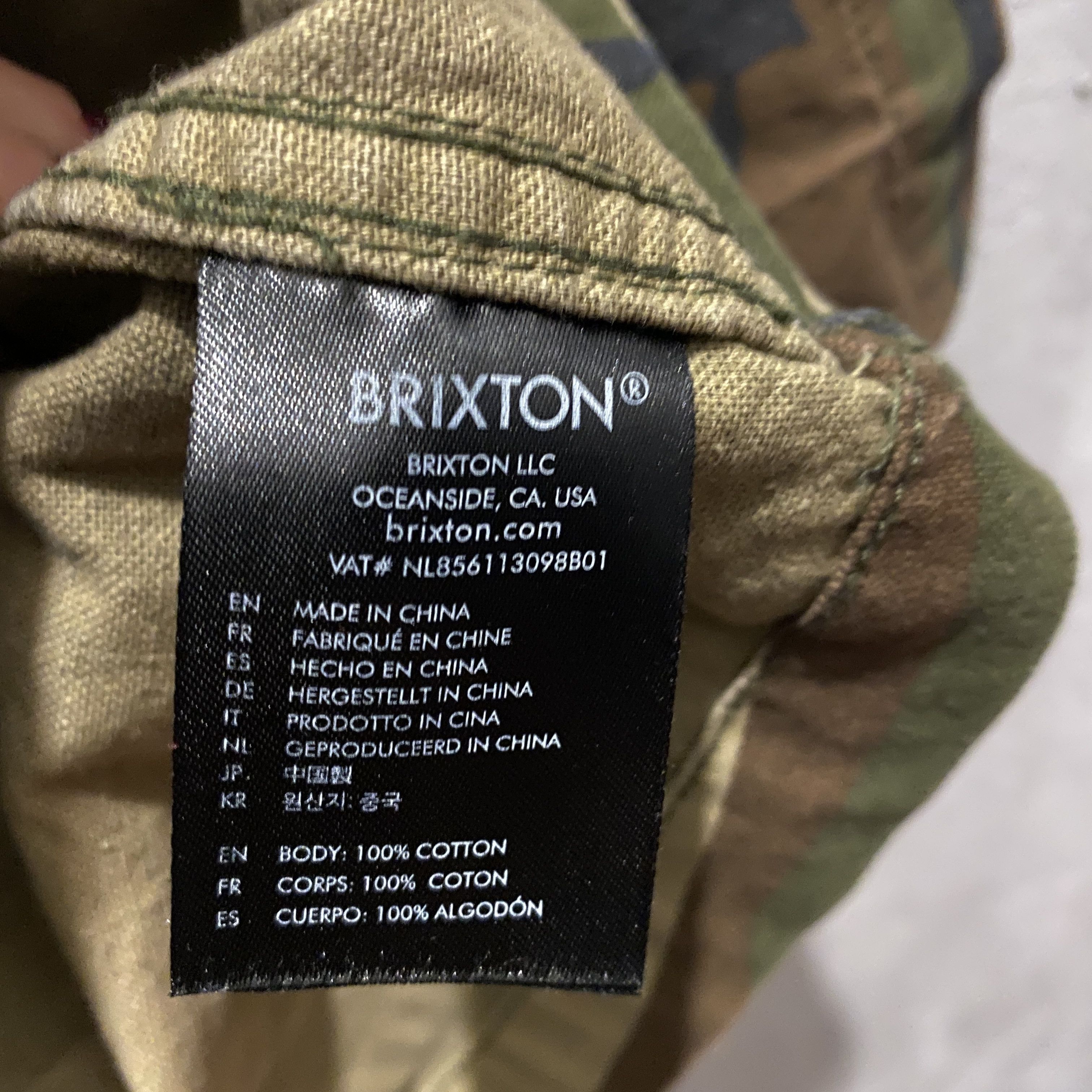 Brixton Brixton camo shirt - L Size US L / EU 52-54 / 3 - 4 Thumbnail