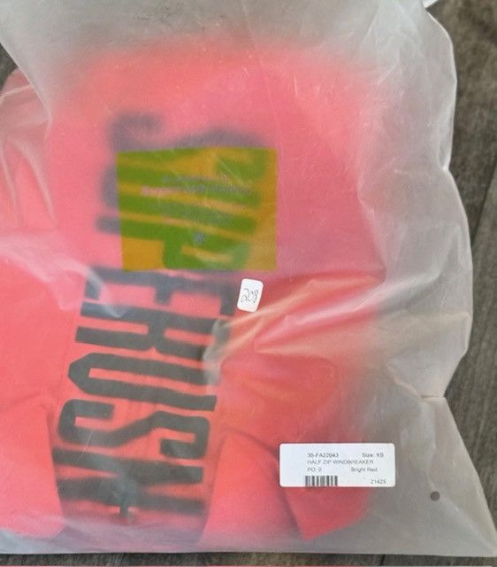 NWT Supervsn S-Grid Windbreaker Red XS Hype MSRP $168