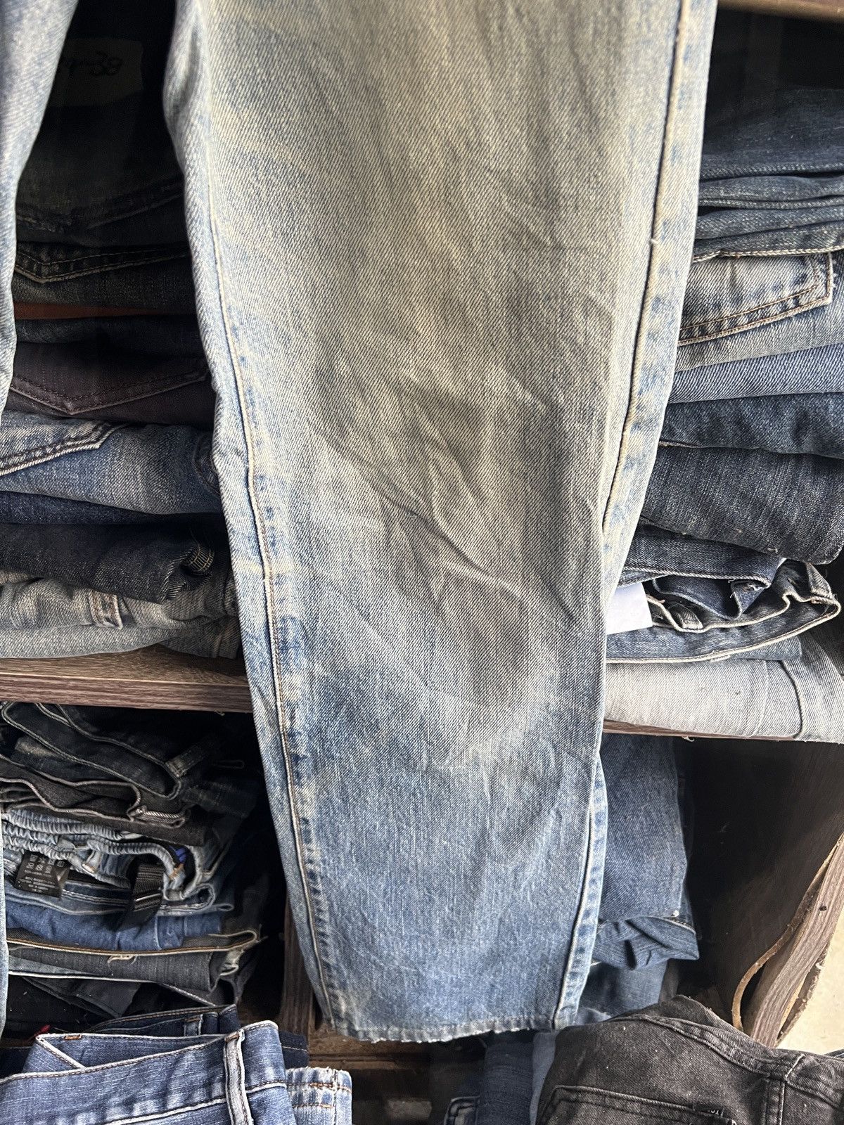 Big John 🔥Vintage Big John Distressed Denim Size US 28 / EU 44 - 7 Thumbnail