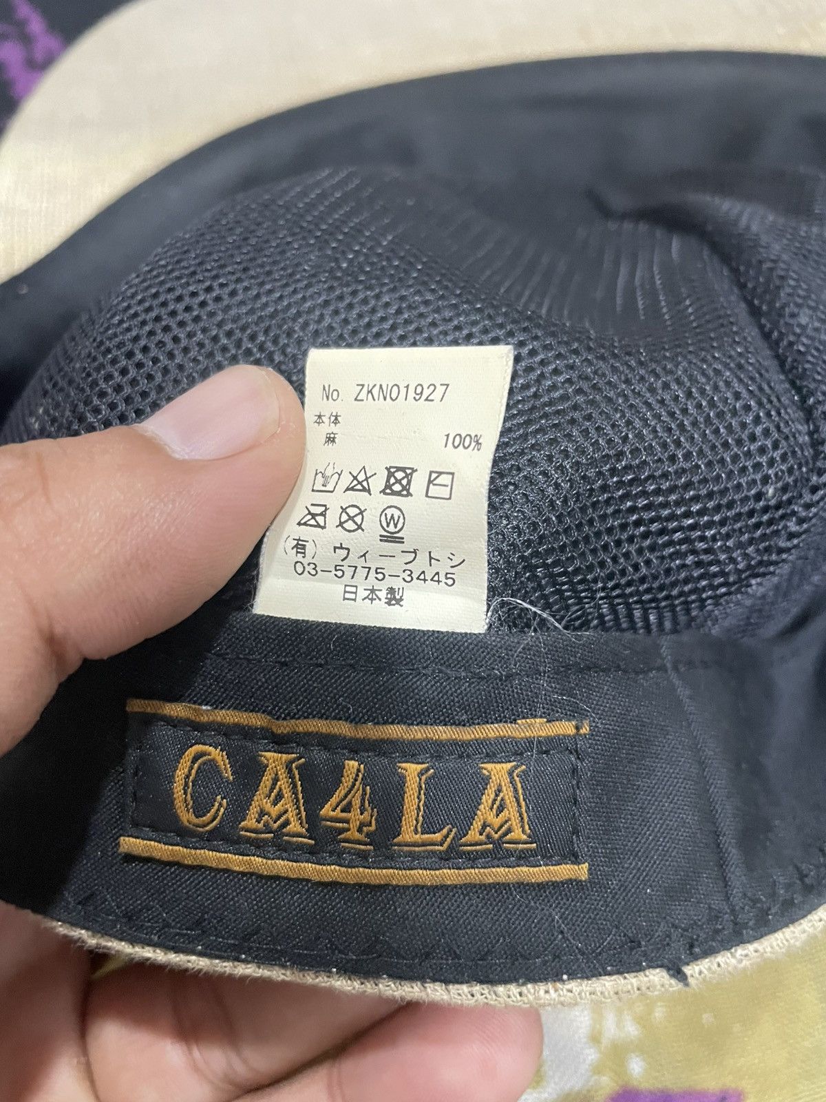 CA4LA CA4LA Japanese brand Plaid Baker Boy Cap Linen Newsboy Hat Size ONE SIZE - 7 Thumbnail