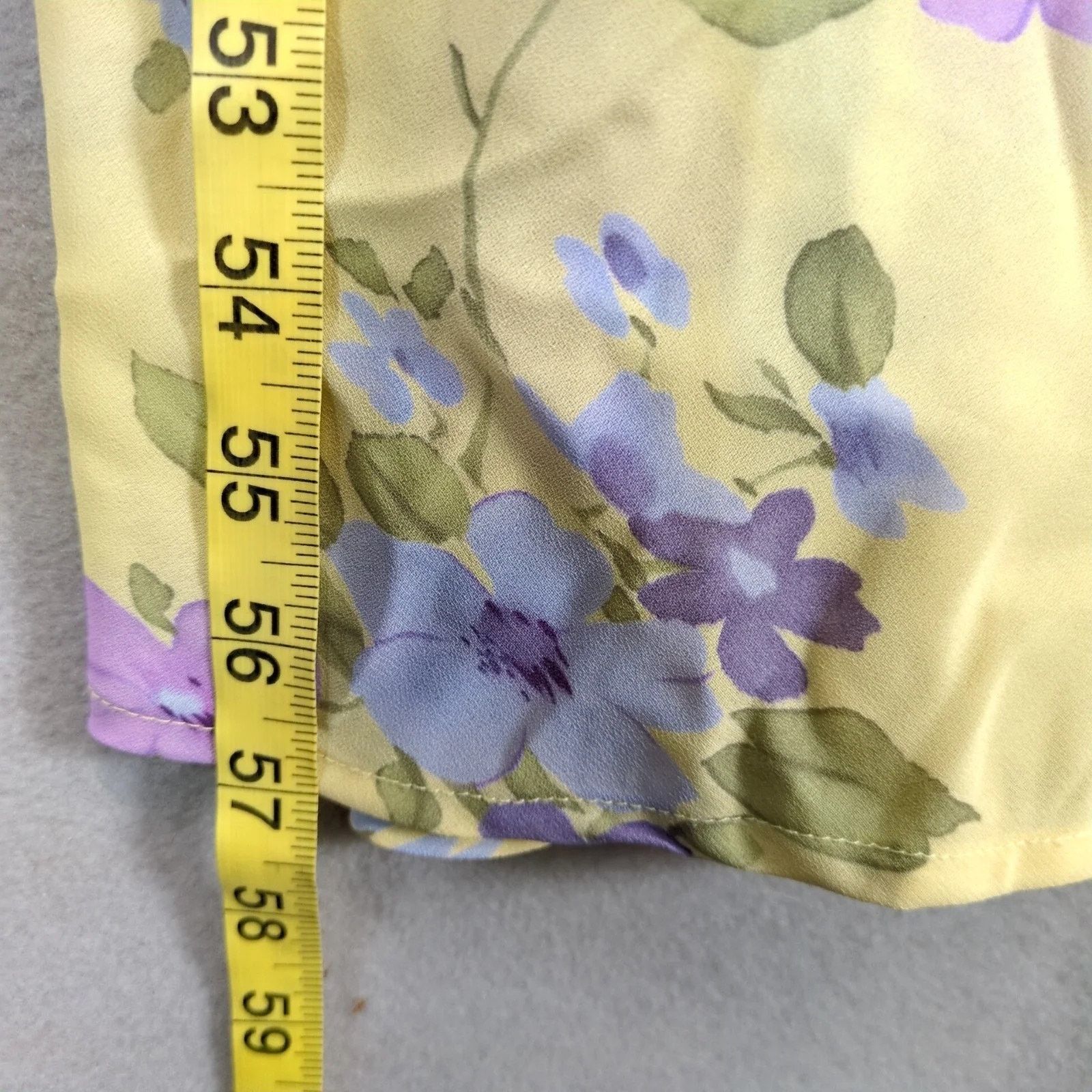 Vintage California Concepts Yellow Floral Sleeveless Maxi Dress Sz11 Size M / US 6-8 / IT 42-44 - 7 Thumbnail
