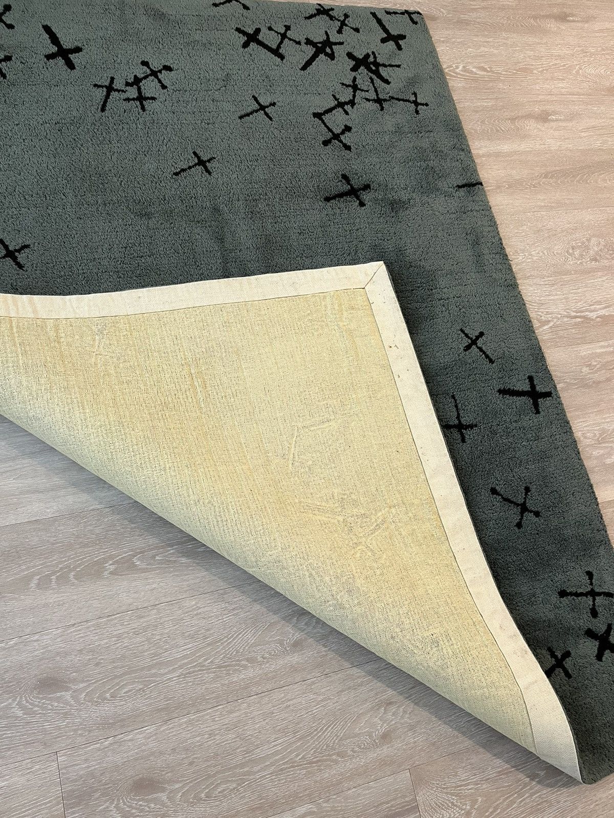 Undercover AW02 Witches Cell Division Grey Crosses Rug Size ONE SIZE - 6 Thumbnail