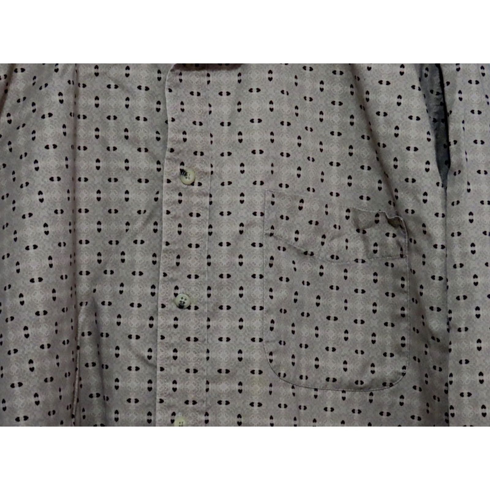 Vintage VINTAGE? Natural Issue Wrinkle Free Tan Men's 2XL Button Up Long Sleeve Shirt Size US XXL / EU 58 / 5 - 2 Thumbnail