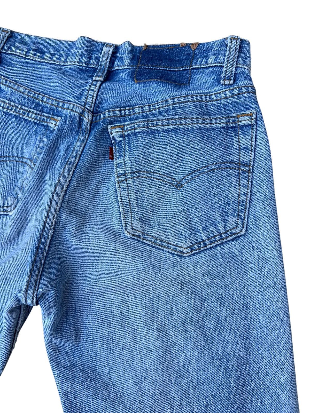 Levi's Vintage 80s Levi’s 501 Usa Distress Rips Denim Cropped Jeans Size US 29 - 15 Thumbnail