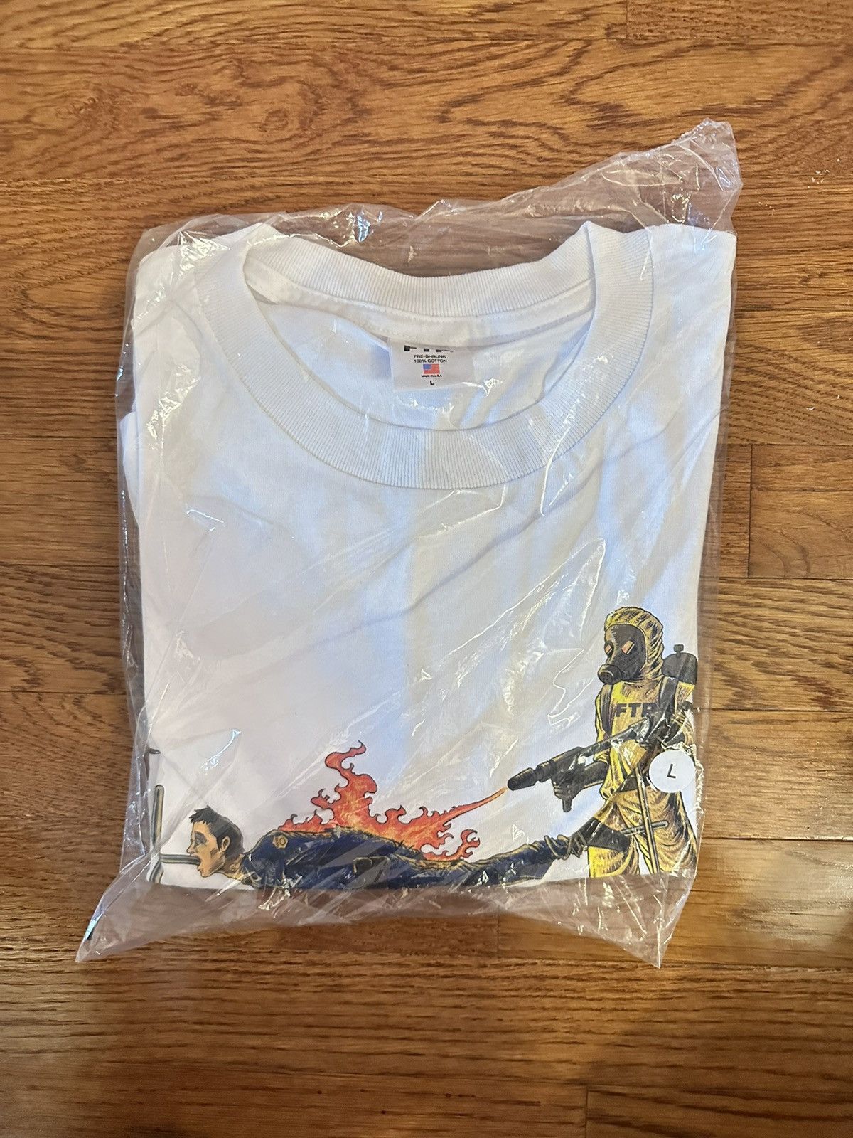 Fuck The Population FTP Pig Roast Tee White Sz L Size US L / EU 52-54 / 3 - 2 Thumbnail