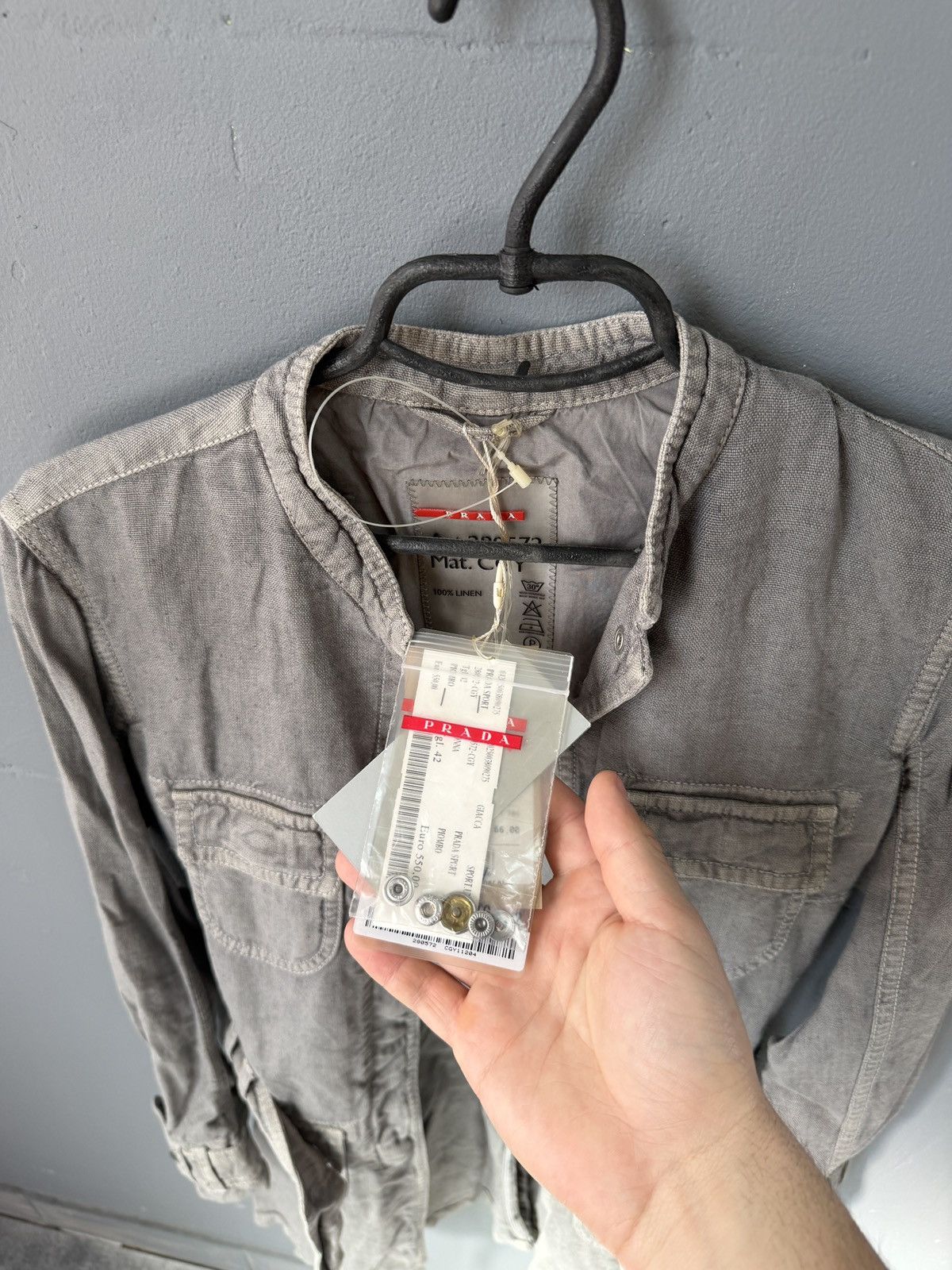 Prada Prada Linen Chore Coat New items Size US S / EU 44-46 / 1 - 7 Thumbnail