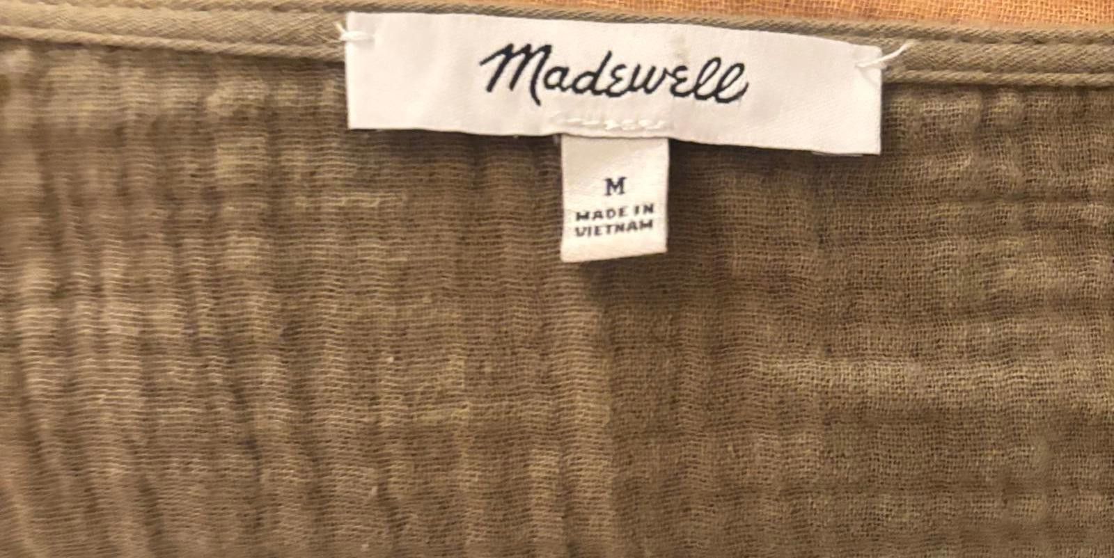 Madewell Madewell Brown Smocked Waist Blouse Size M / US 6-8 / IT 42-44 - 8 Thumbnail