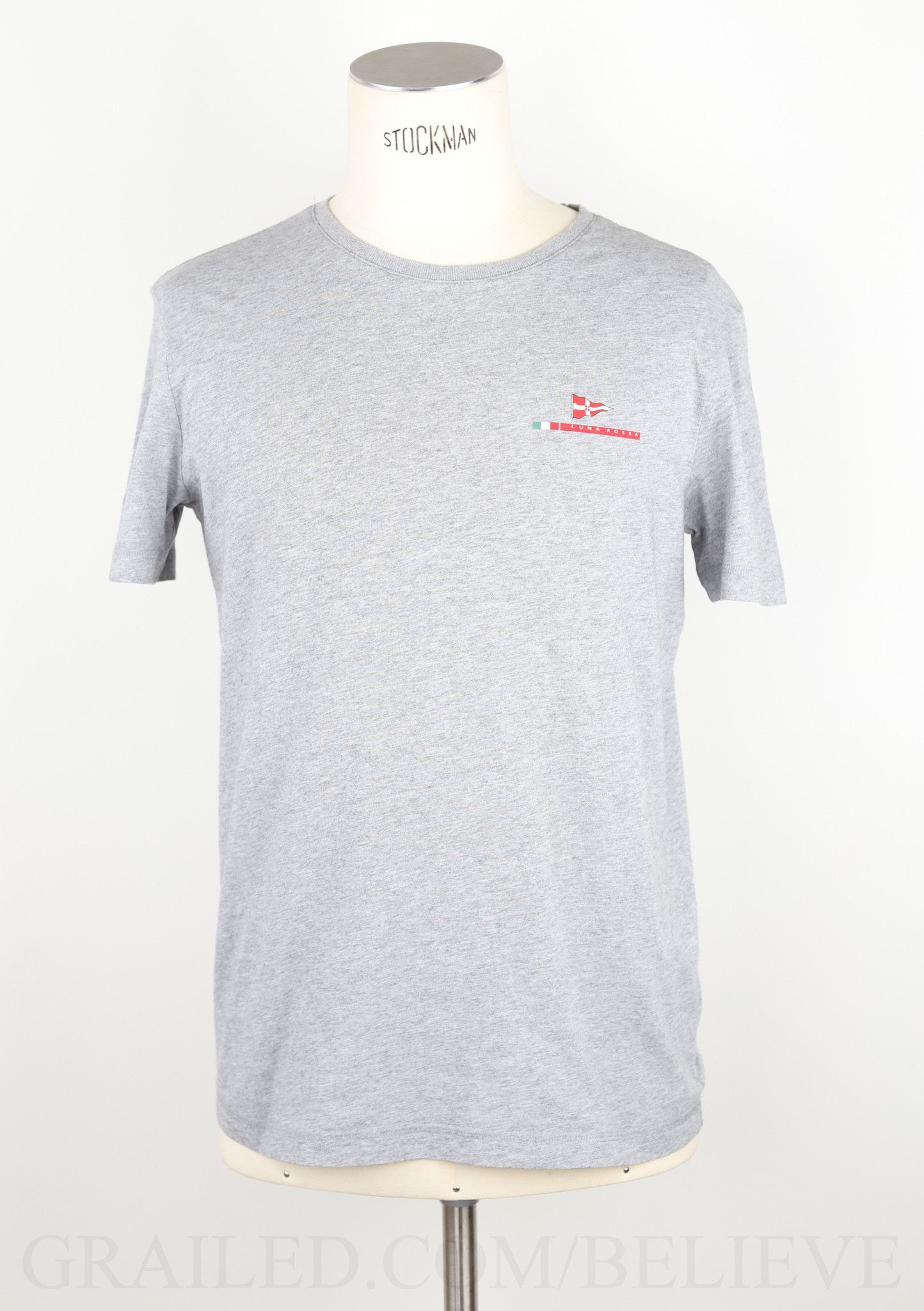 Prada PRADA T-SHIRT LUNA ROSSA LOGO GREY 264 | Grailed