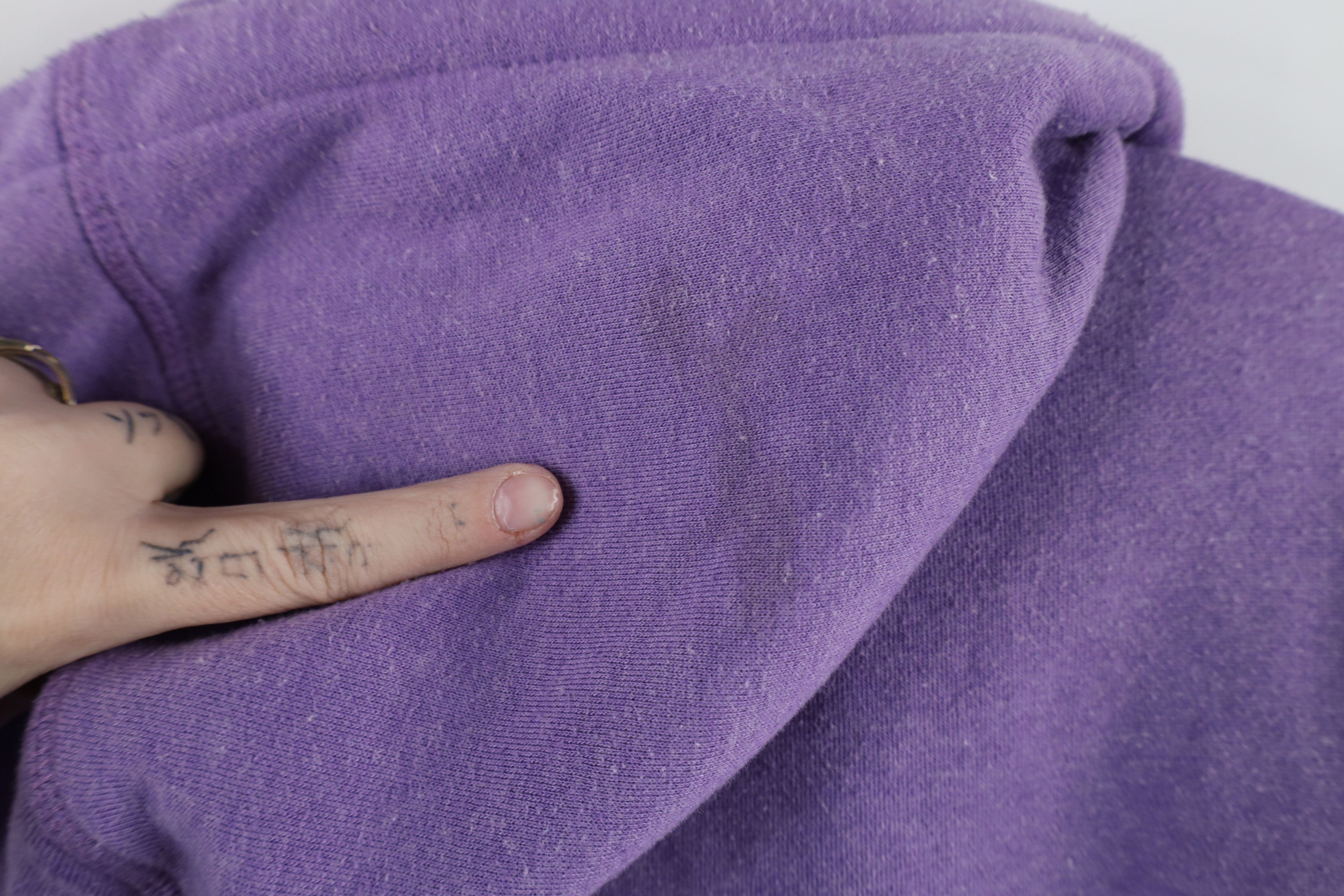 Ralph Lauren × Vintage Vintage 90s Ralph Lauren Full Zip Hoodie Sweatshirt Purple Size XXL / US 16-18 / IT 52-54 - 11 Thumbnail