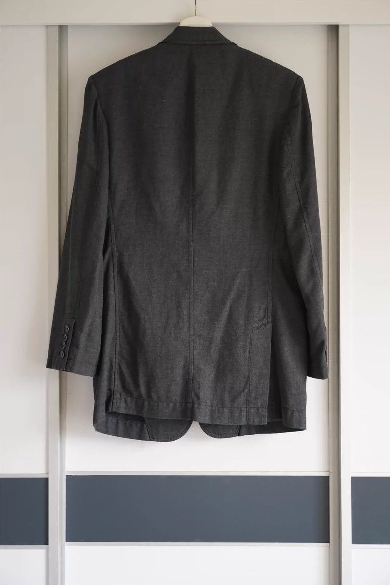Yohji Yamamoto Yohji Yamamoto size 1 12aw asymmetric back grey suit 2501-N Size 38R - 2 Thumbnail