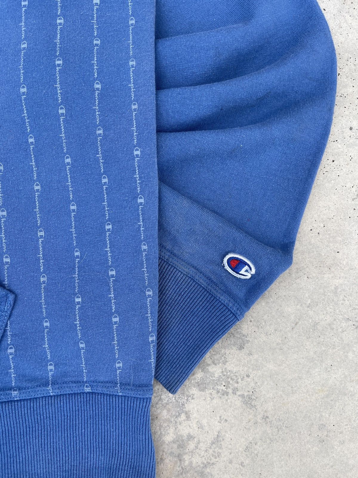 Champion × Vintage Champion Spell out Stripes Full print Logo Pullover Hoodie Size US XL / EU 56 / 4 - 6 Thumbnail