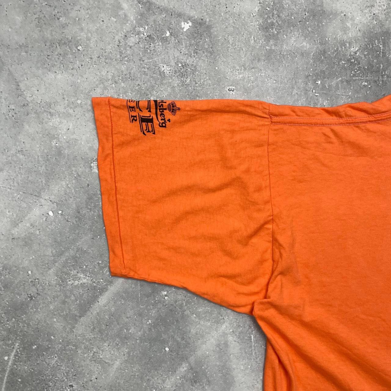 Vintage Vintage 90s Rising Heat Art T Shirt Orange Size XL Size US XL / EU 56 / 4 - 14 Thumbnail