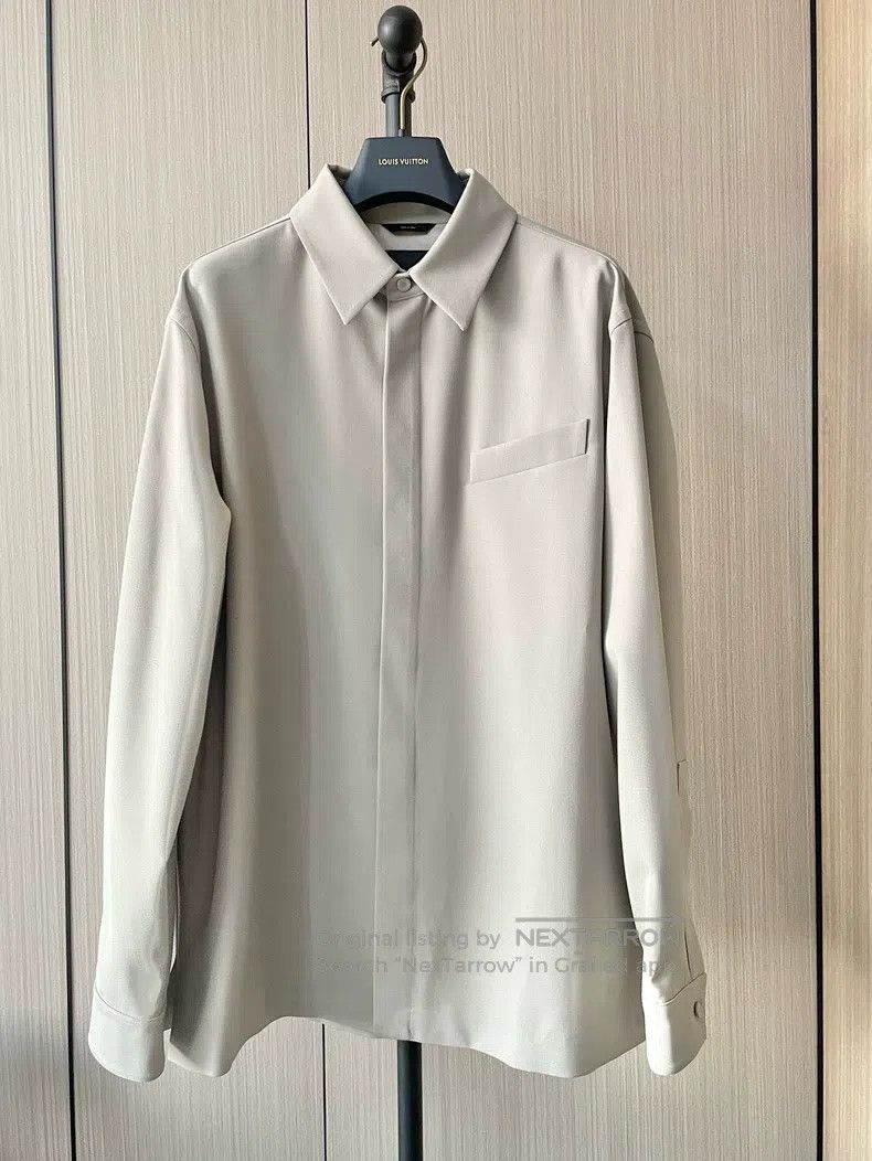 Fendi Fendi Men's shirt jacket with logo embroidery on the colla Size US M / EU 48-50 / 2 - 1 Thumbnail