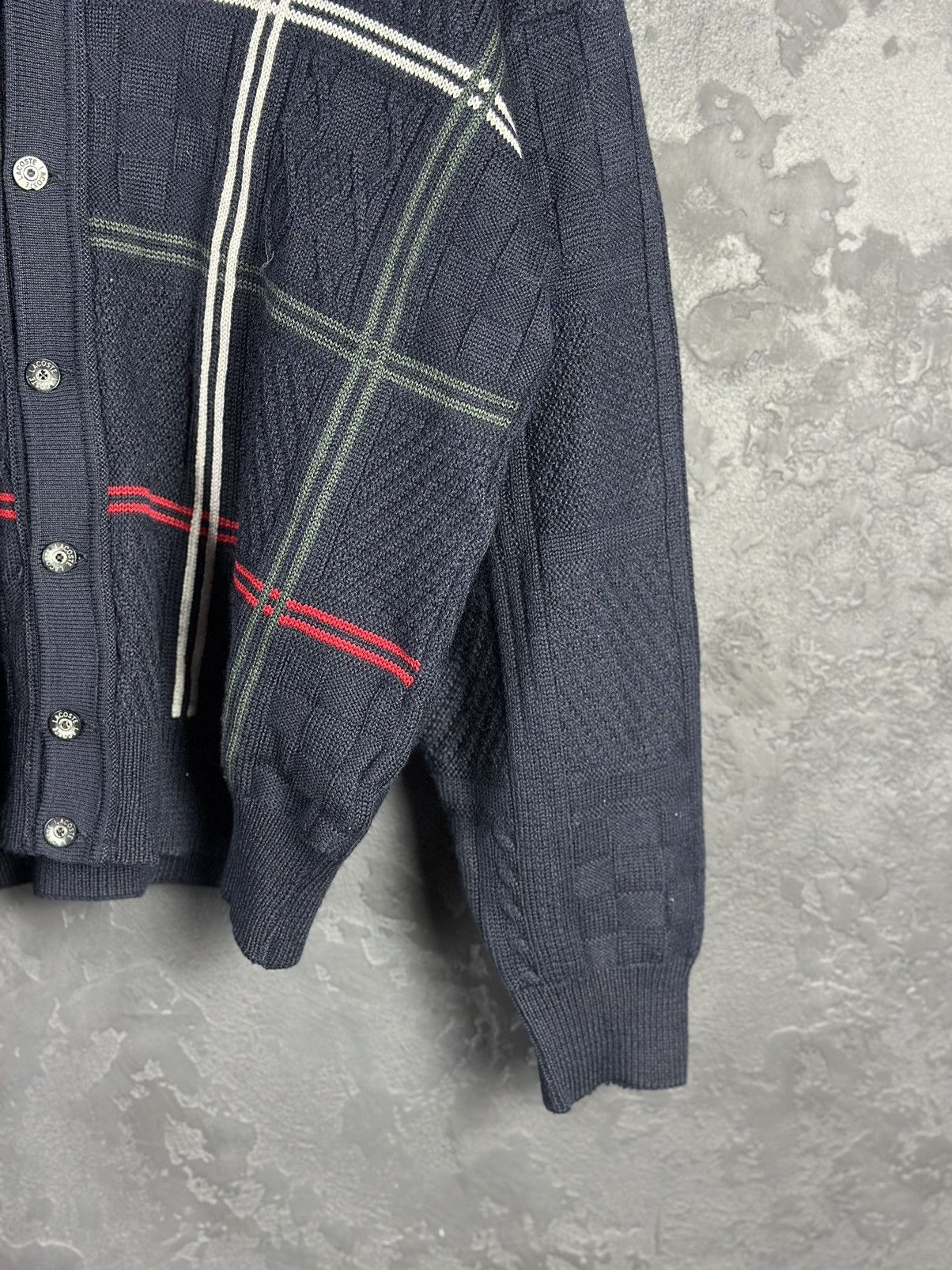 Lacoste × Vintage Vintage 90s Lacoste Knit Cardigan Sweater Size US M / EU 48-50 / 2 - 6 Thumbnail