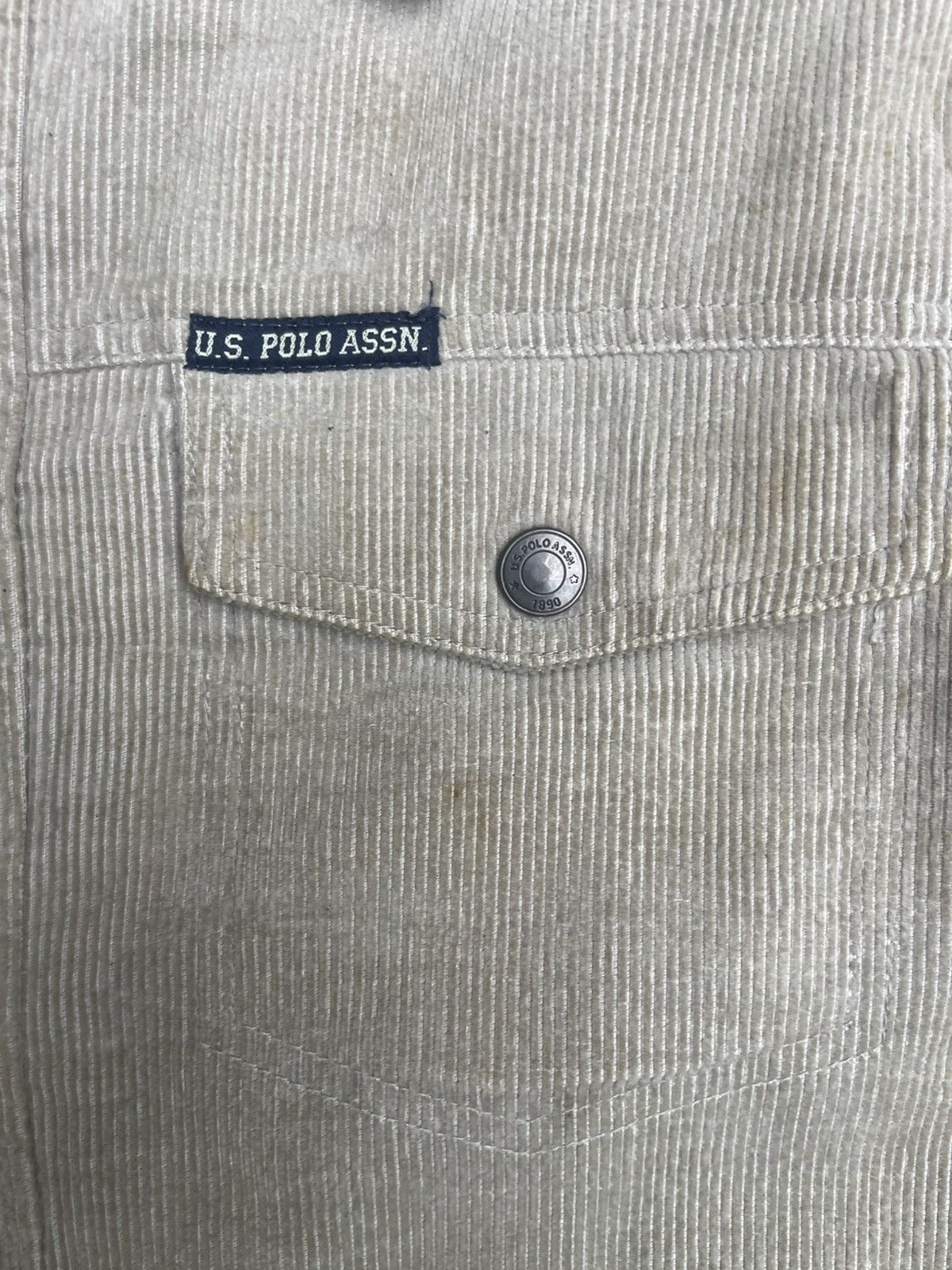 U.S. Polo Assn. 🇺🇸 U.S. Polo Assn. Corduroy Sherpa Jacket - Fuzzy Lined Size US M / EU 48-50 / 2 - 5 Thumbnail
