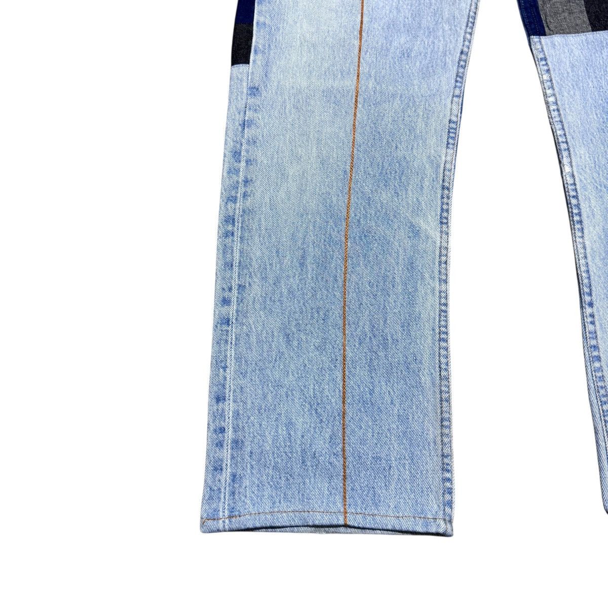 Japanese Brand Vintage Levis 501 Patchwork Jeans Remake By Kalimera Size US 31 - 9 Thumbnail