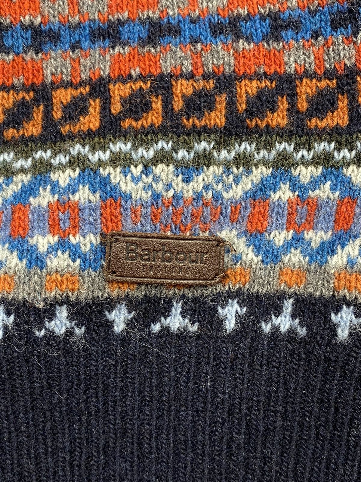 Barbour × Designer × Vintage Vintage Barbour Designer Aztec Wool Knitted Sweater Size US S / EU 44-46 / 1 - 9 Thumbnail