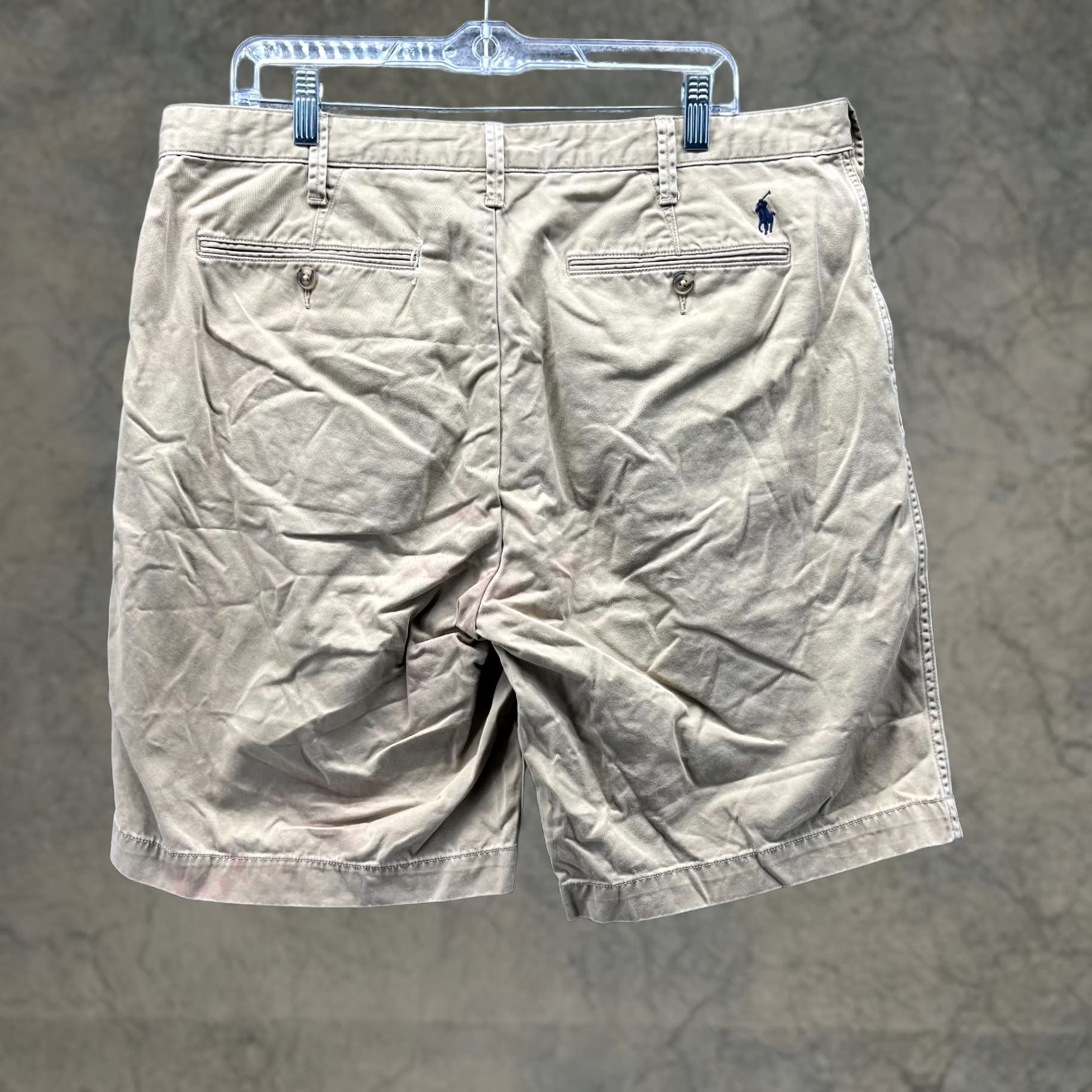 Polo Ralph Lauren Polo Ralph Lauren Shorts Men 36 Khaki Chino Flat Front Relaxed Cotton Tan Beige Pocketed 8in Inseam Casual Travel Vintage: No Mens Size US M / EU 48-50 / 2 - 1 Thumbnail