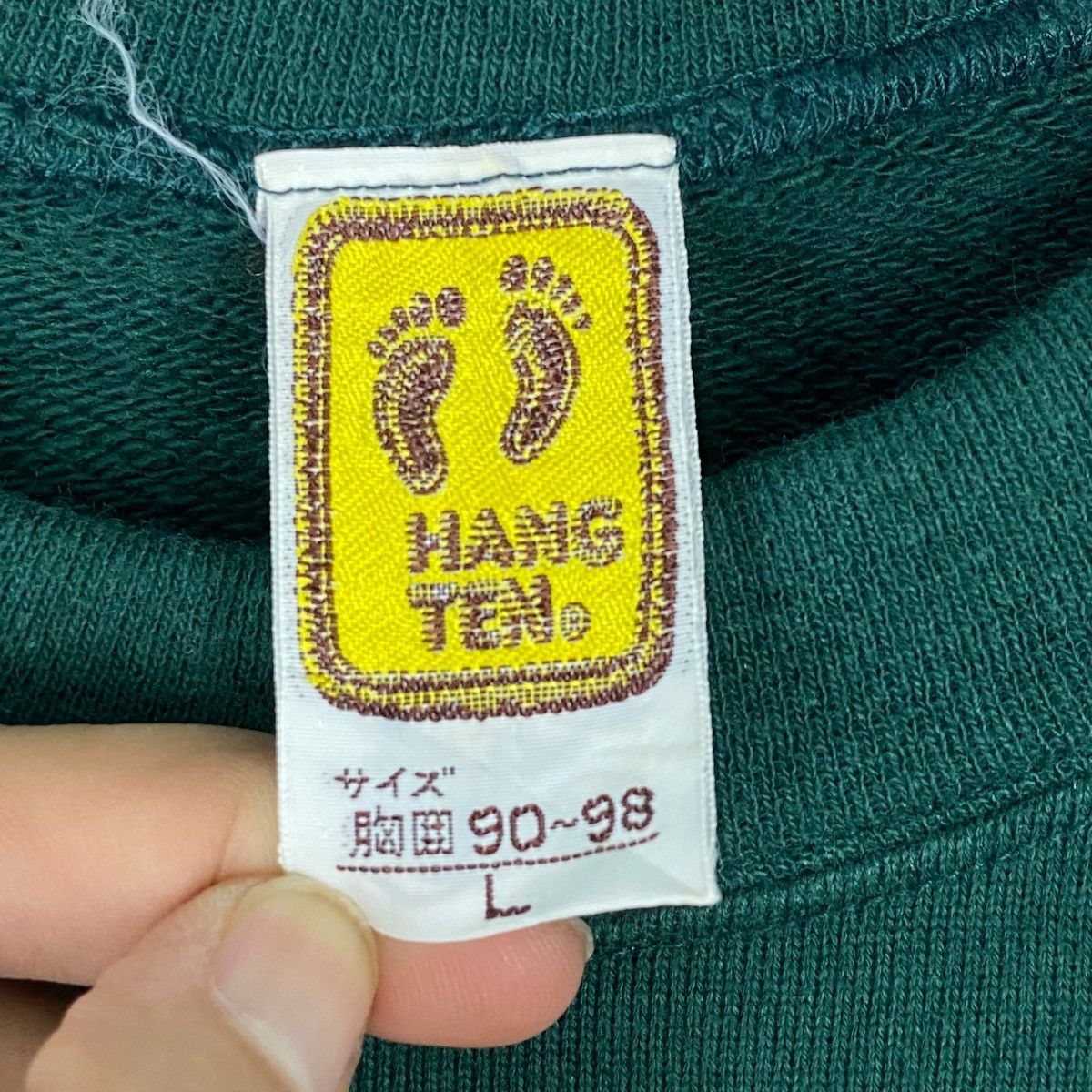 Other Vintage Hang Ten Surf Sweatshirt Crewneck Green Size L Size US L / EU 52-54 / 3 - 5 Thumbnail