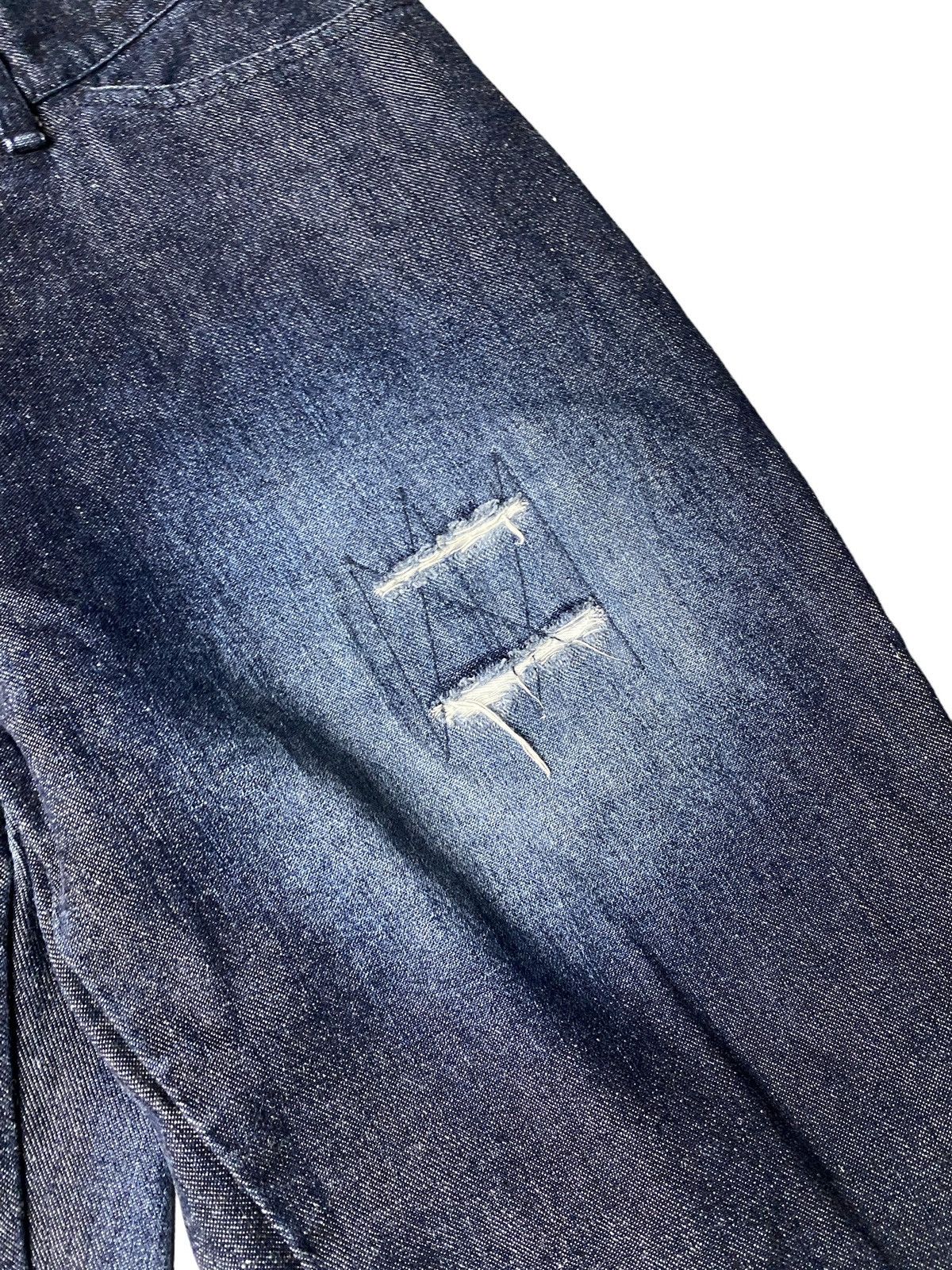 If Six Was Nine 2000's Andrew Mackenzie Flared Spiral Bootcut Jeans Size US 29 - 14 Thumbnail