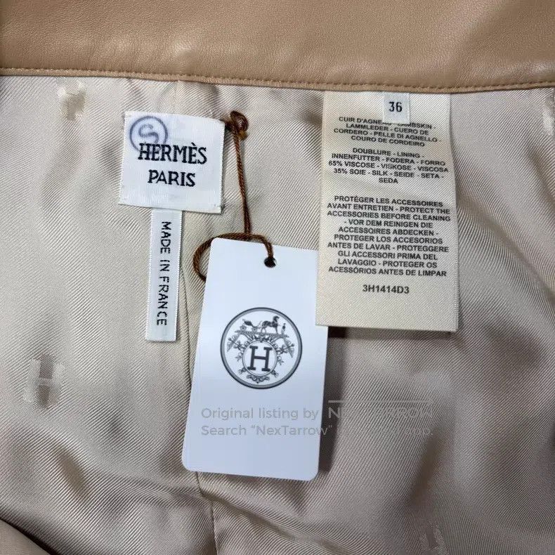 Hermes Hermes Mauve Sheepskin Waist Chain Short Pants Size 24" / US 00 / IT 34 - 4 Thumbnail